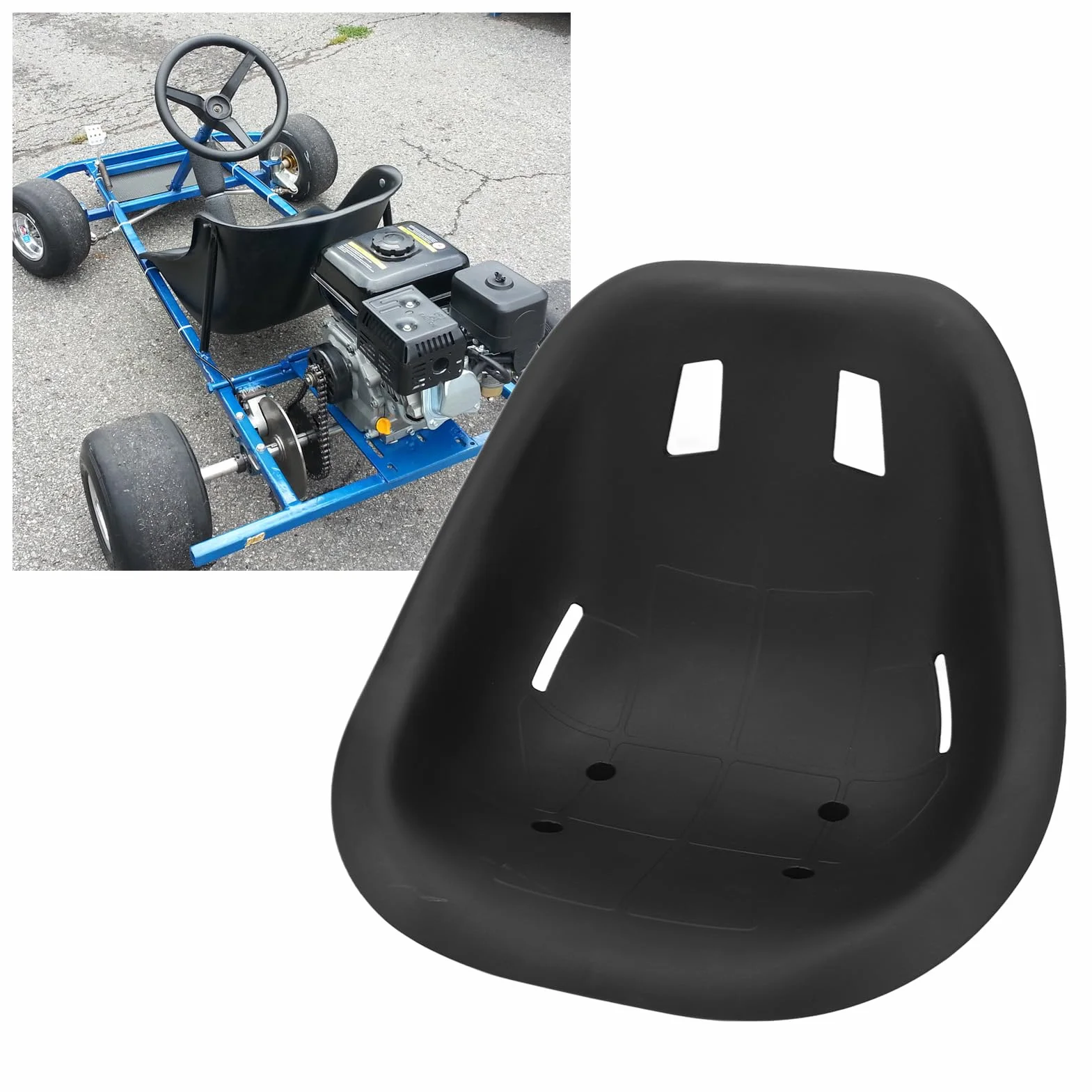 Fotel dla Drift Trike Racing Go Kart Duży Rozmiar Gokart Wyścigowy Man Sprint Track Seat Kit Moto Racing Kit Fotelik Kartingowy Drift Car Seat Oparcie Siodła