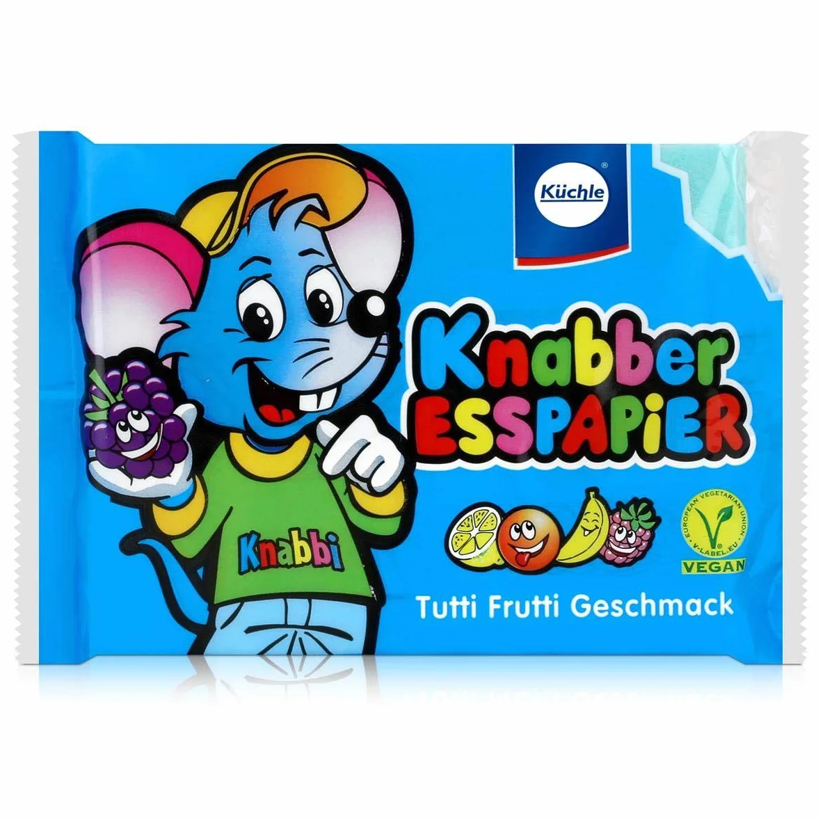 Küchle Knabber papier jadalny 4-kolorowy 100 g różne smaki