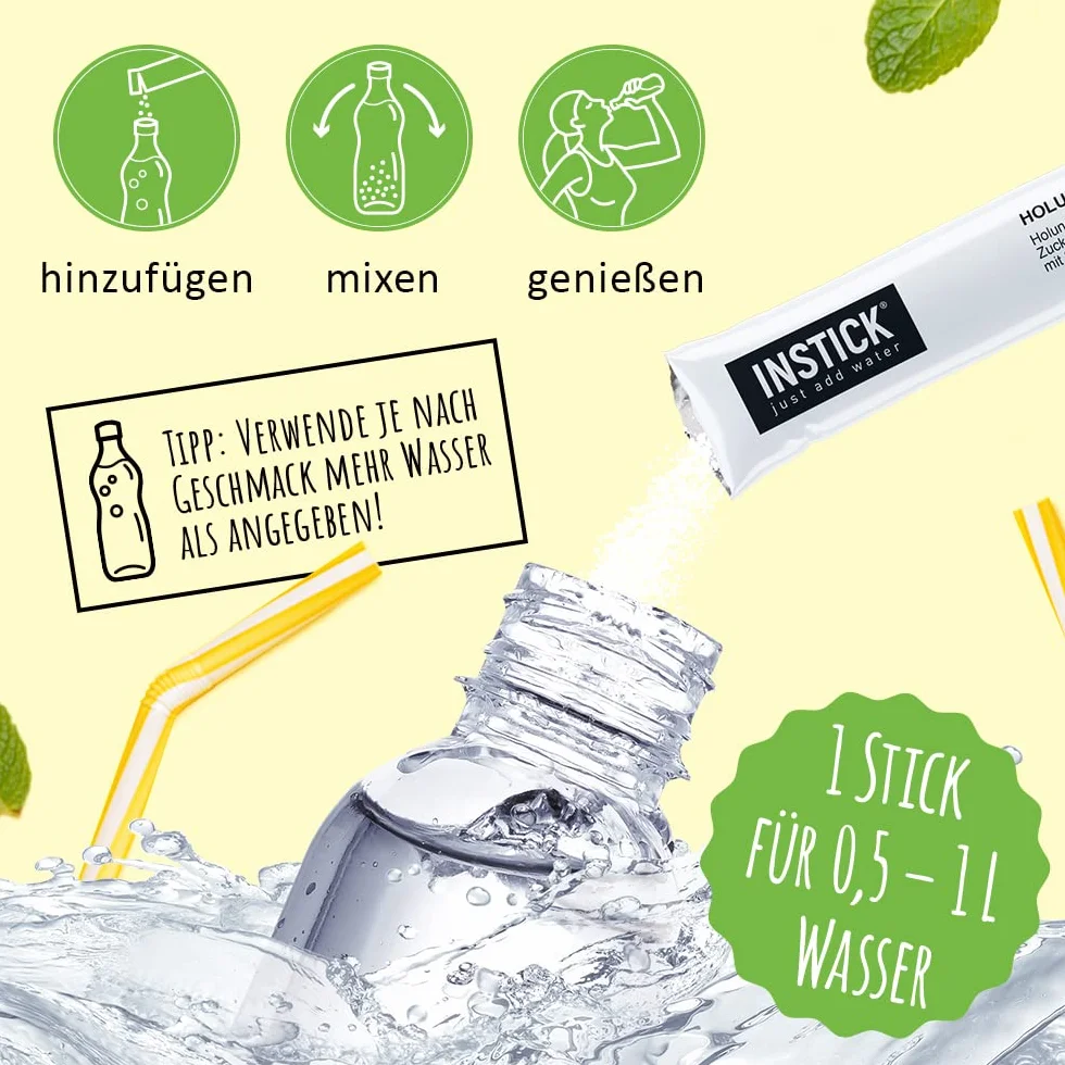 Instick napój bezcukrowy pomarańczowy 12 x 0,5 l proszek wegański niskokaloryczny z witaminą C