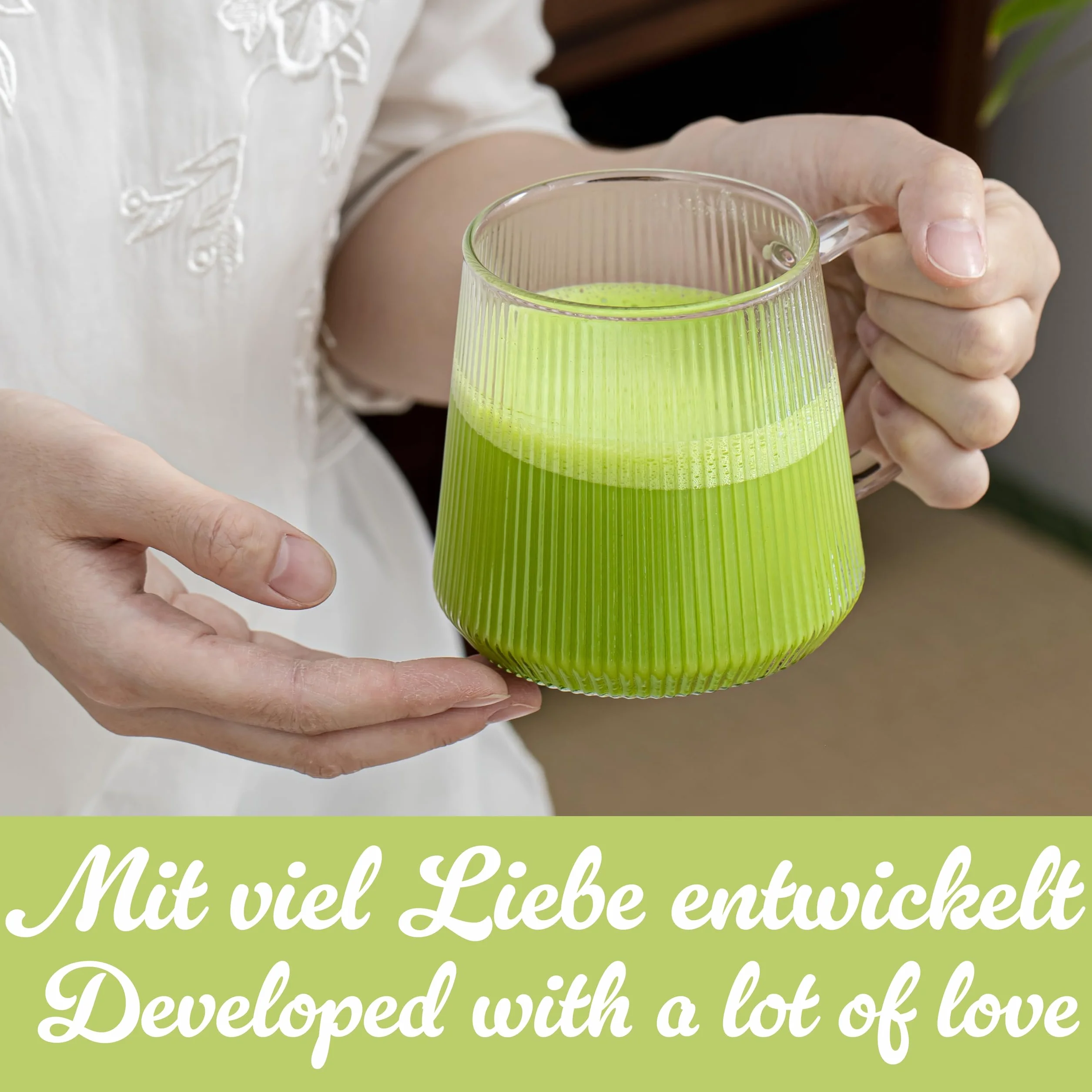 Matcha Cocos Latte Mix – Bez dodatku cukru | Matcha & Egzotyczny Kokos | Lekko słodzone stewią | Saszetki porcjowane 10x40g | Naturalne i kremowe latte (400g)