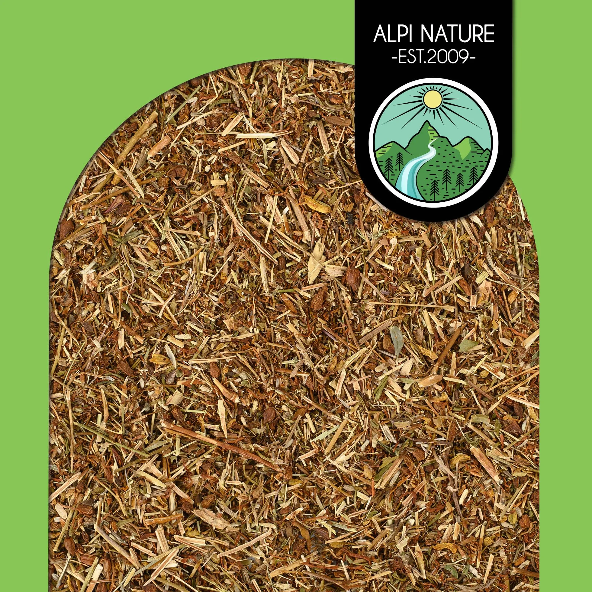 Alpi Nature Herbata z Dziurawca 250g, Ziołowa Herbata Liściasta, Suszone i Cięte Ziele Dziurawca