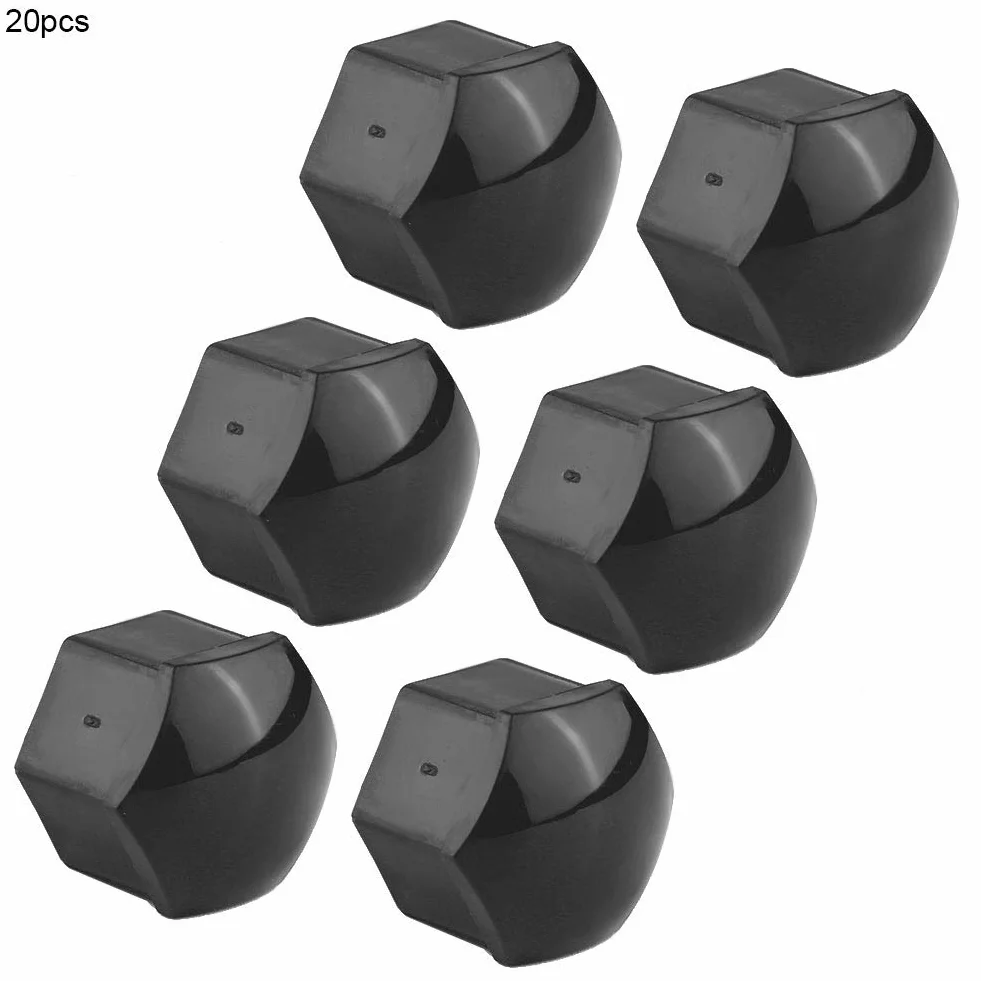 Nakrętka koła samochodu 19mm 20 sztuk Czarny