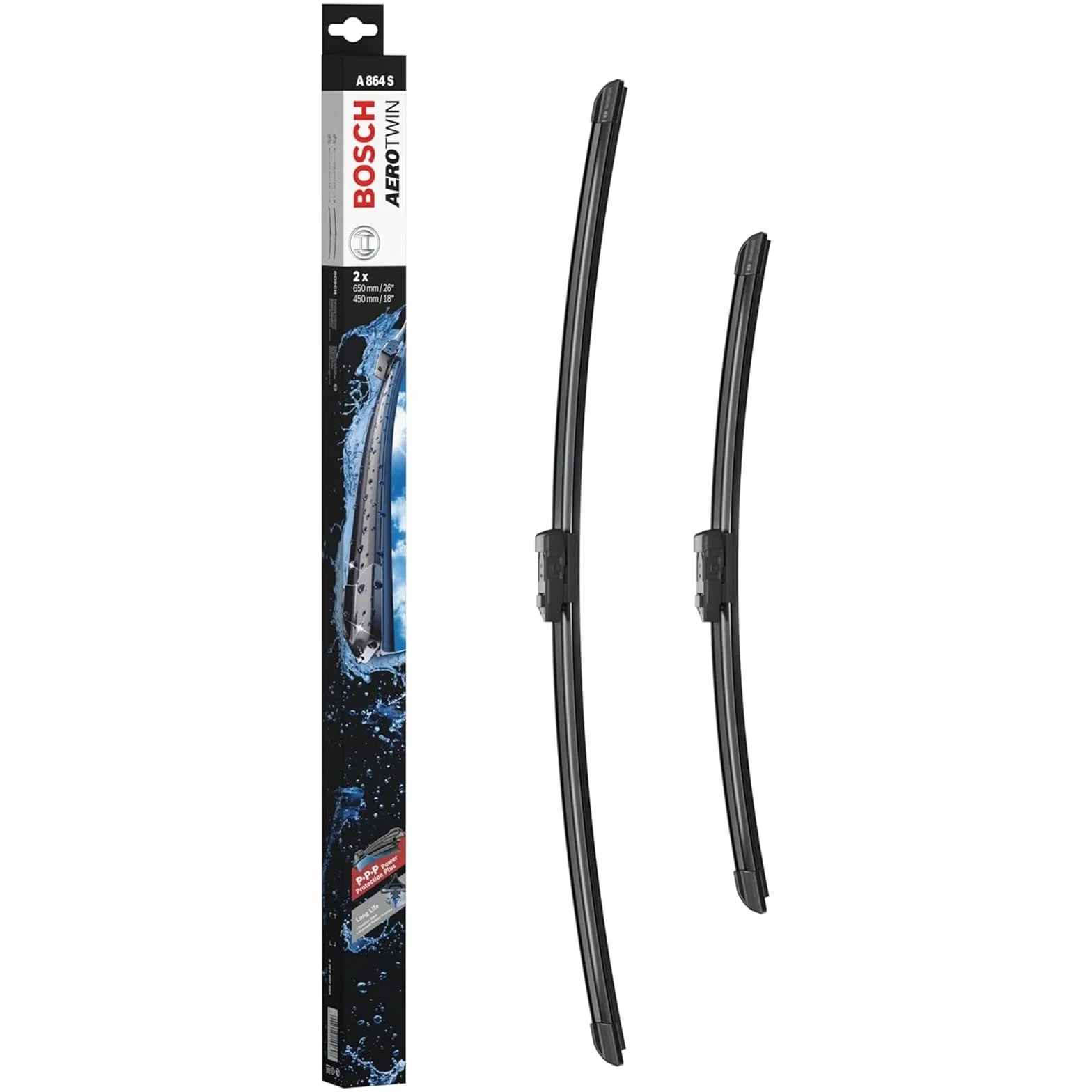 Pióro wycieraczki Bosch Aerotwin A864S, długość 650 mm/450 mm - zestaw piór wycieraczek