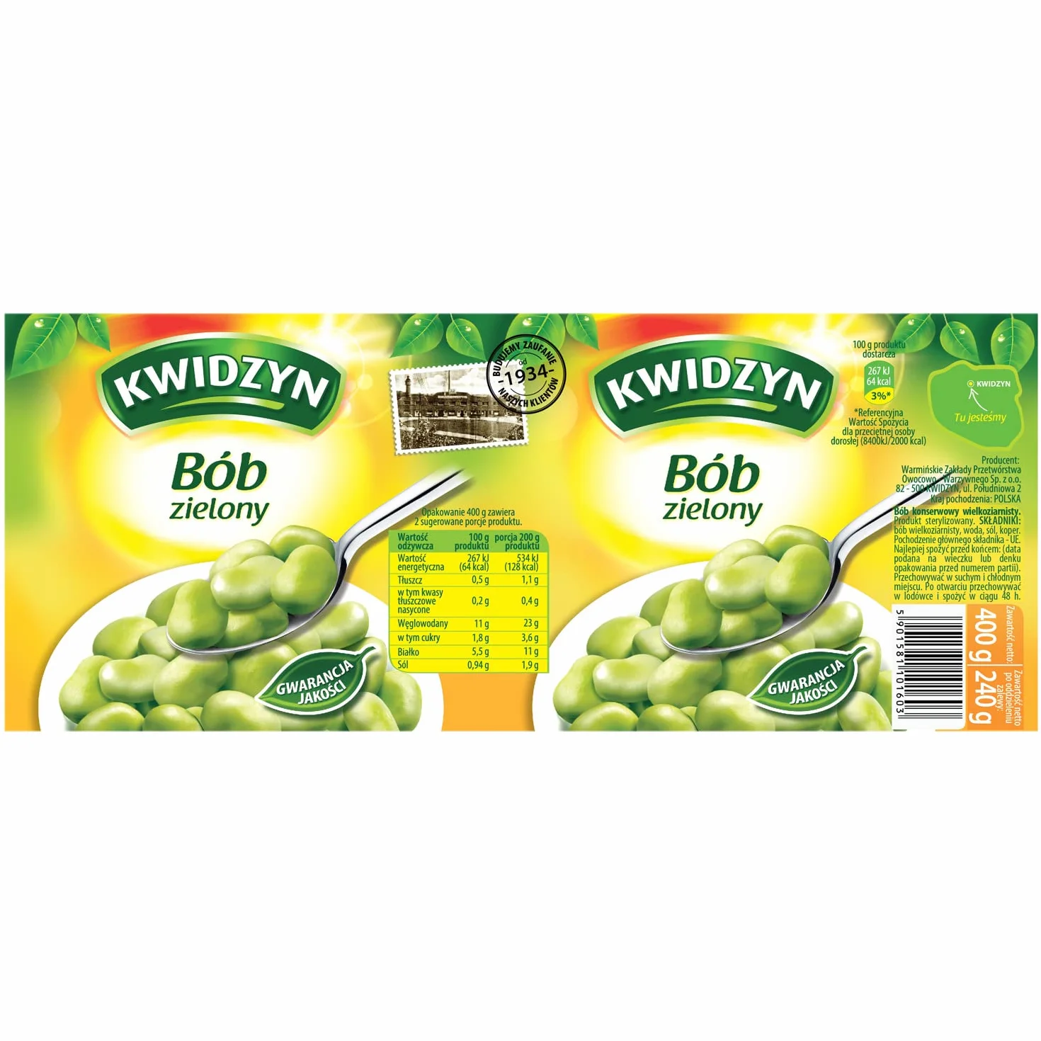 Bób zielony Kwidzyn