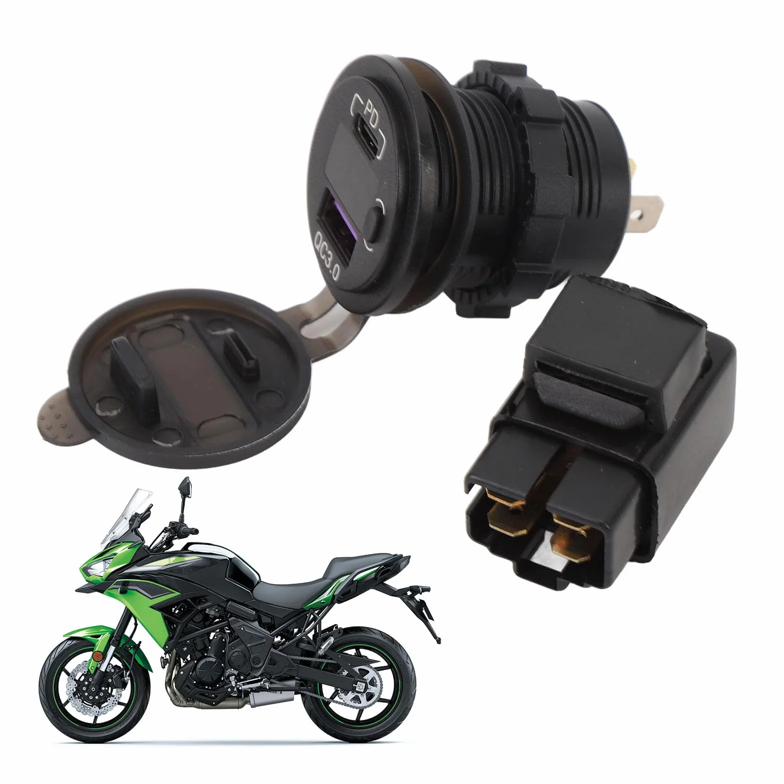 Motocyklowa ładowarka USB PD Szybkie ładowanie VersysX300 Wodoodporna