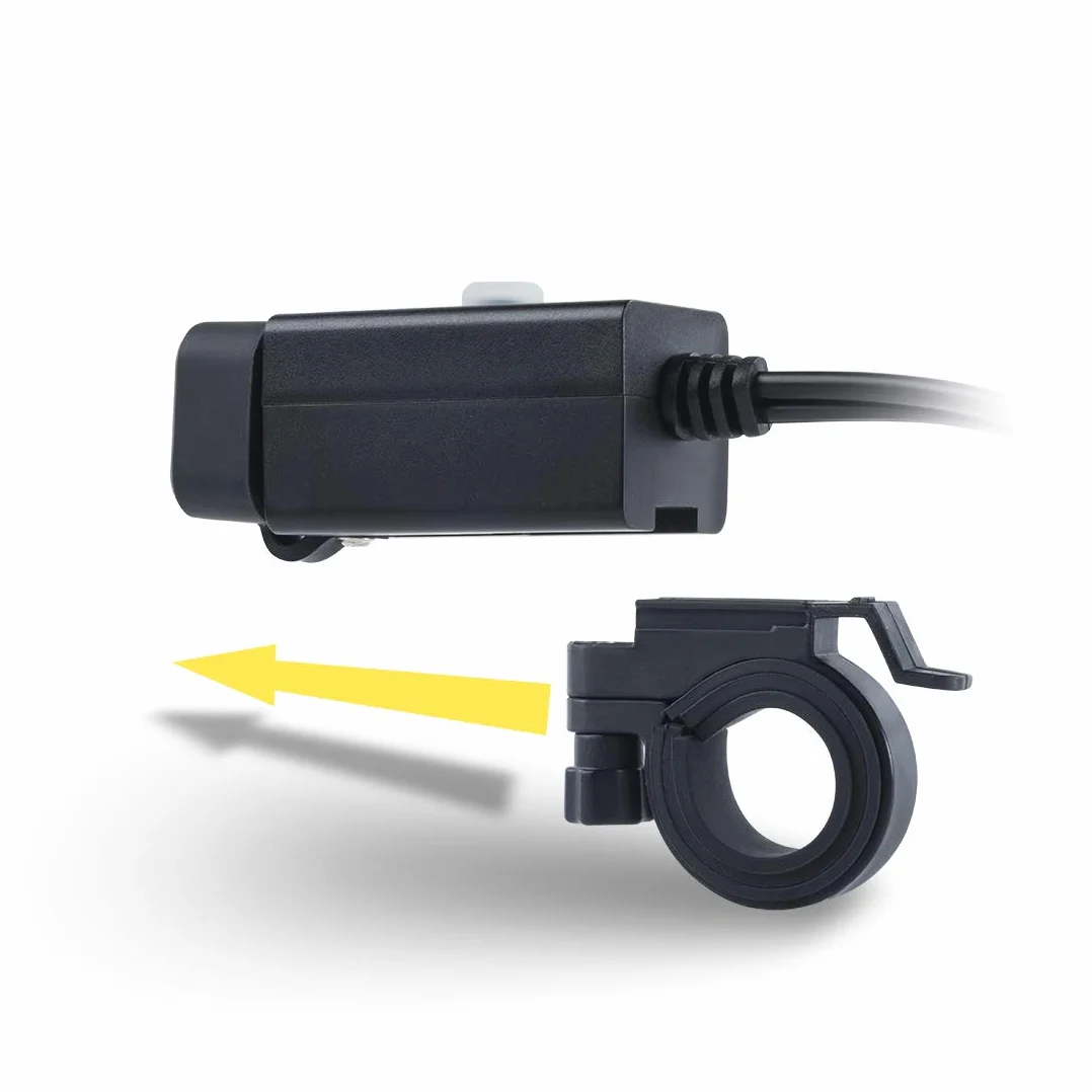 iMESTOU motocyklowa ładowarka USB, 5 V, 2,1 A, wodoszczelna, z podwójnym USB i przełącznikiem, zabezpieczona praca z pojazdami 12 V/24 V
