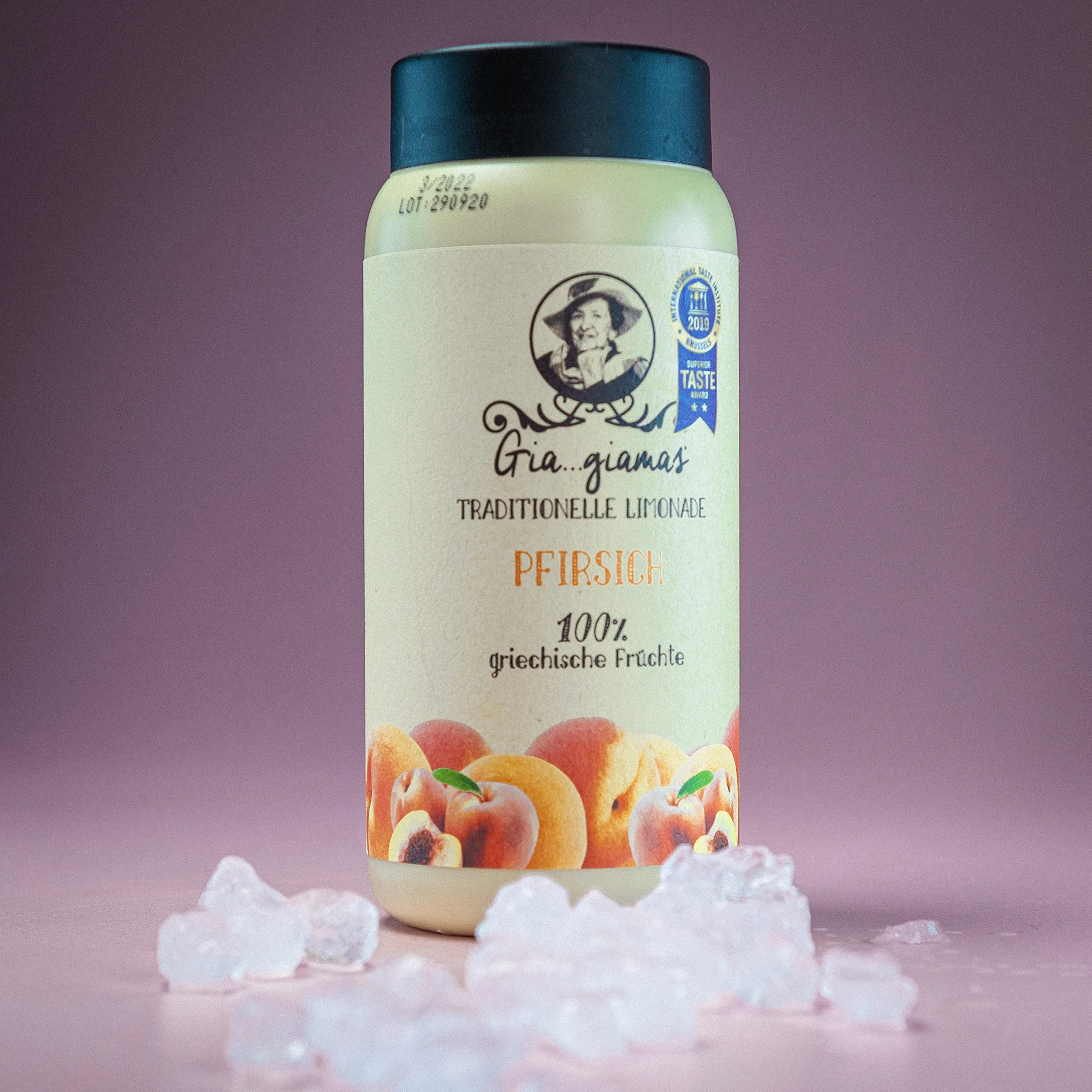 Giagiamas Fruchtmus brzoskwinia 600 g wegański bezglutenowy do SodaStream