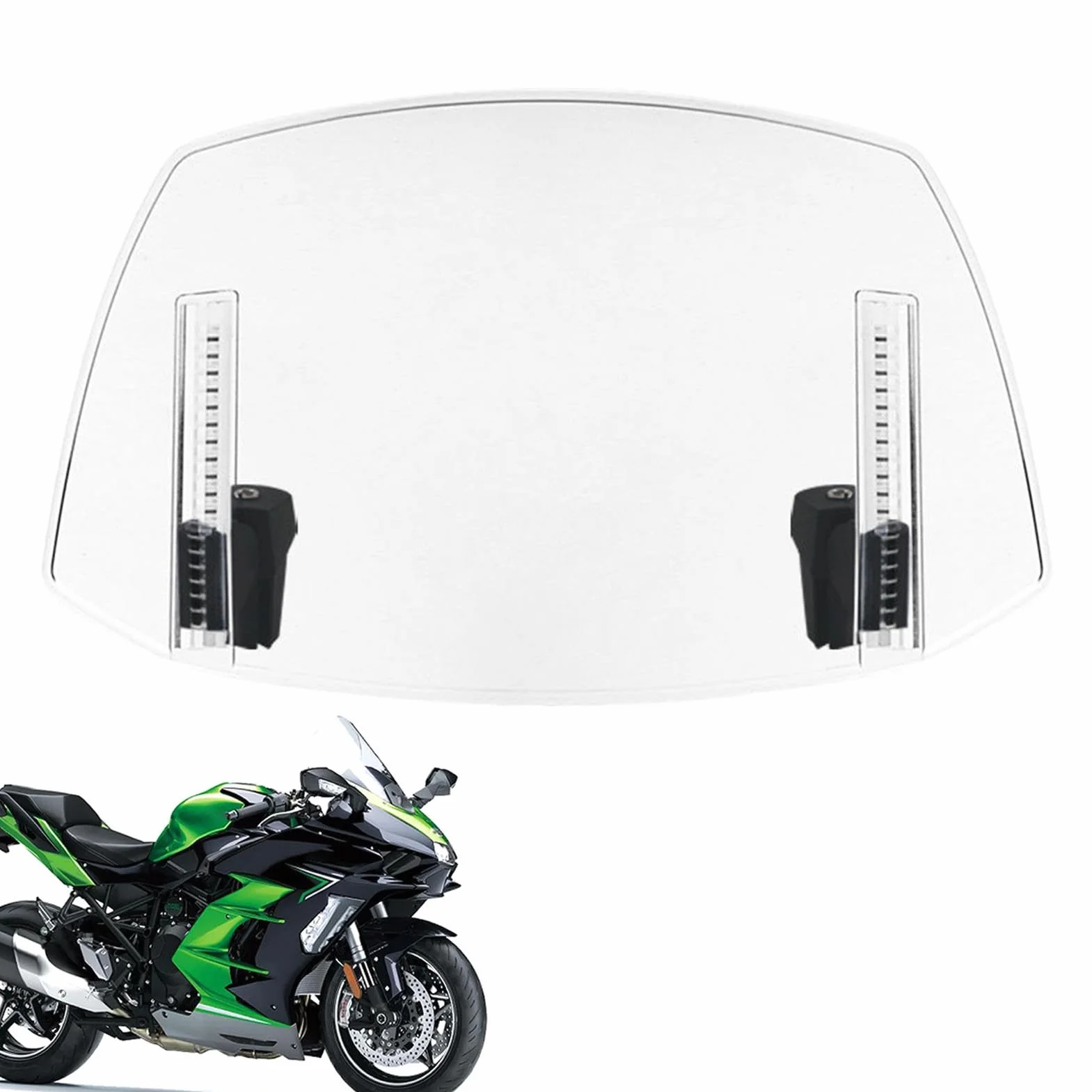 Deflektor wiatrowy do motocykla regulowany klips przedłużenie spojlera nakładka