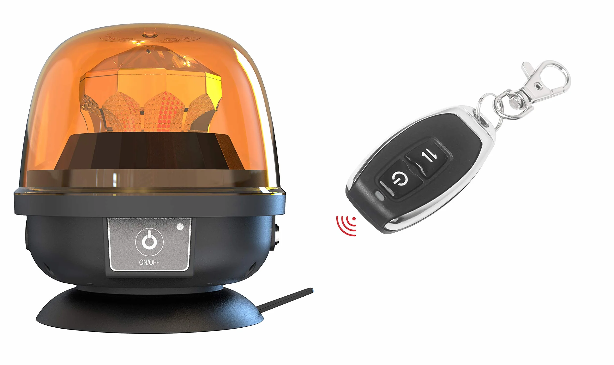 Ryme Automotive Obrotowy LED R65 28W Akumulator litowo-jonowy Zawiera Pilot Akumulator Akumulator Autonomiczny Awaryjne Ambar Magnetyczny