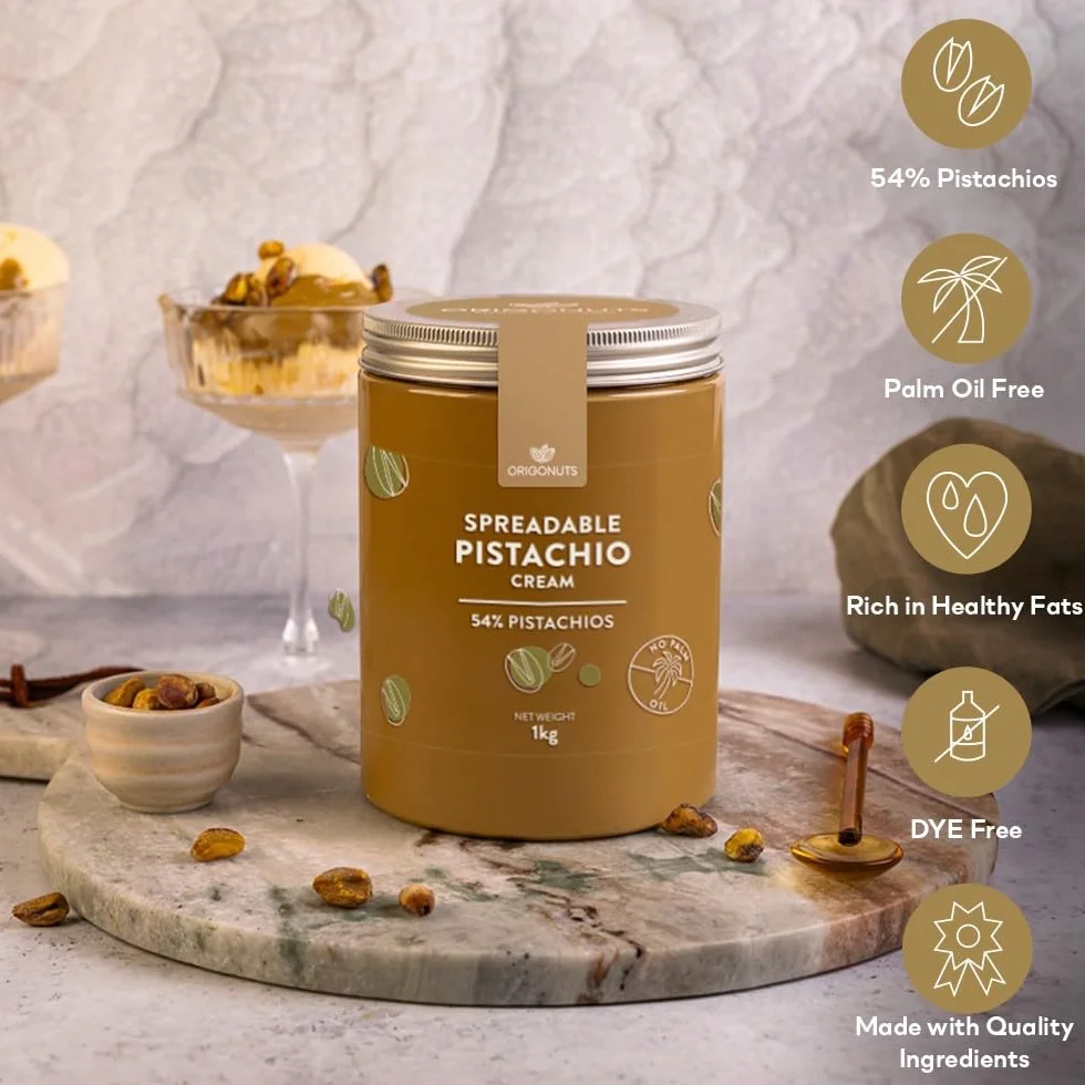 Krem Pistacjowy Pasta Pistacjowa 54% pistacji bez oleju palmowego 1 kg