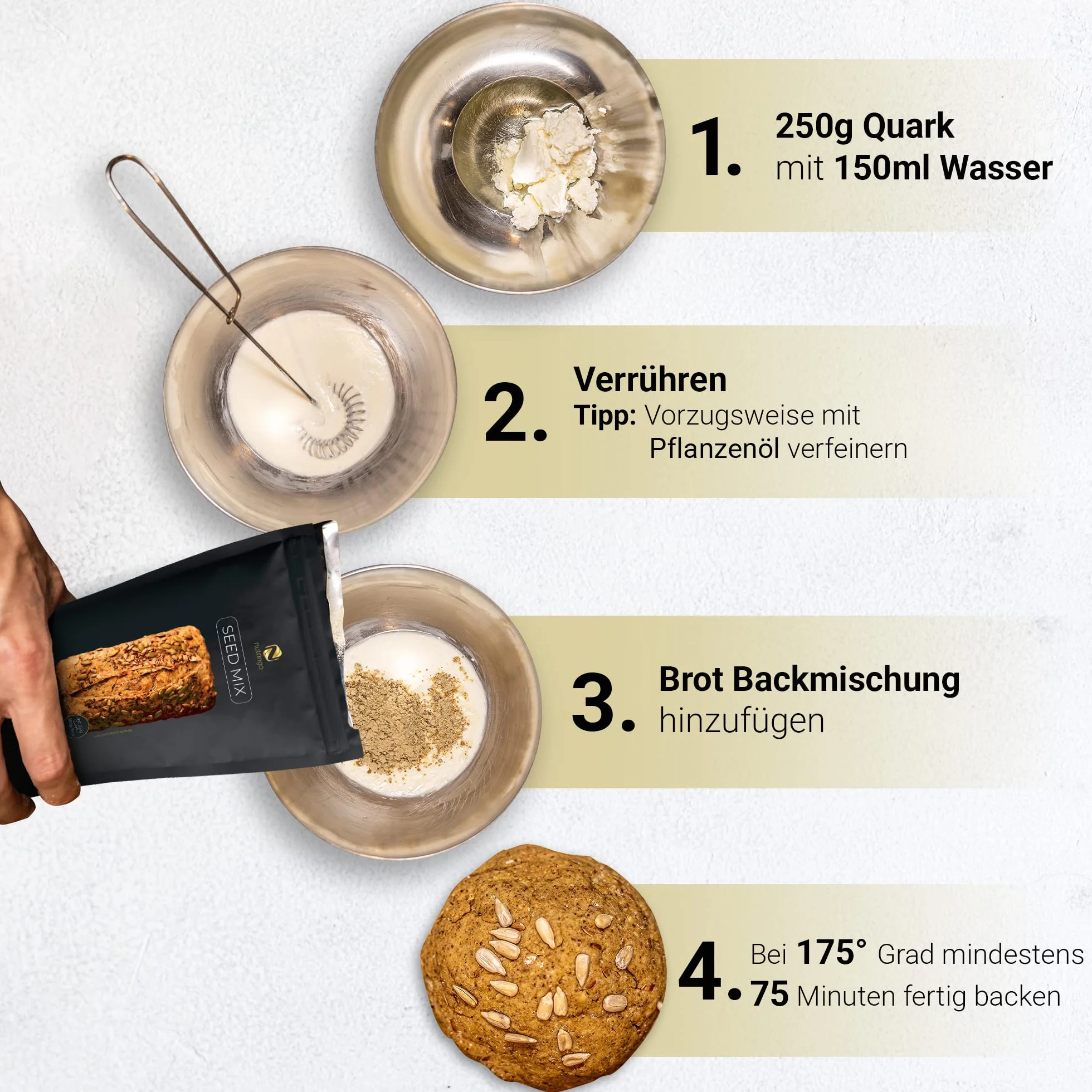 Mieszanka Do Wypieku Chleba Białkowego 20% Białka 2kg Bezglutenowy Paleo Keto