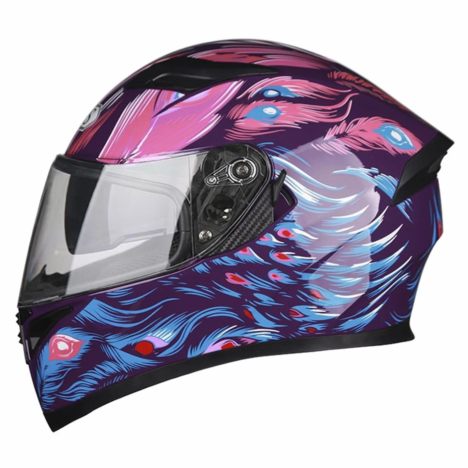 Kask Motocyklowy Szczękowy z Homologacją ECE, Kask Modułowy z Podwójną Blendą, Skorupa ABS dla Skutera i Motocykla(11,XXL)