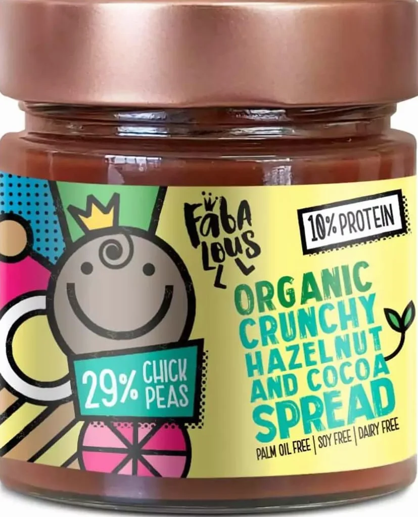 Fabalous Crunchy Hazelnut and Cocoa Chickpea Spread (200g)