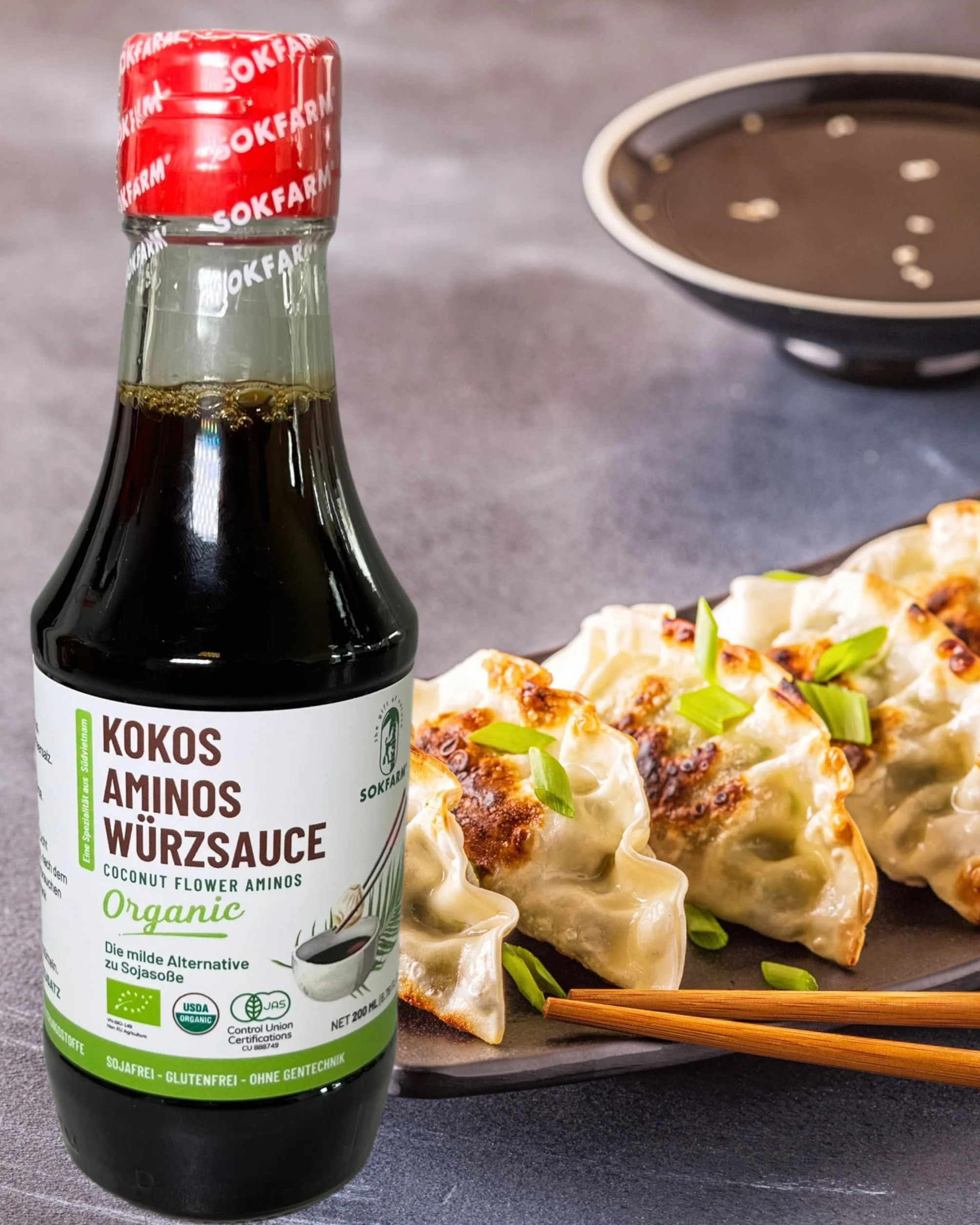 MOIN VIETNAM 1 sos kokosowy z przyprawami aminosowymi, organiczny, wegański, alternatywa dla sosu sojowego, bezglutenowy, sojowy, butelka 200 ml