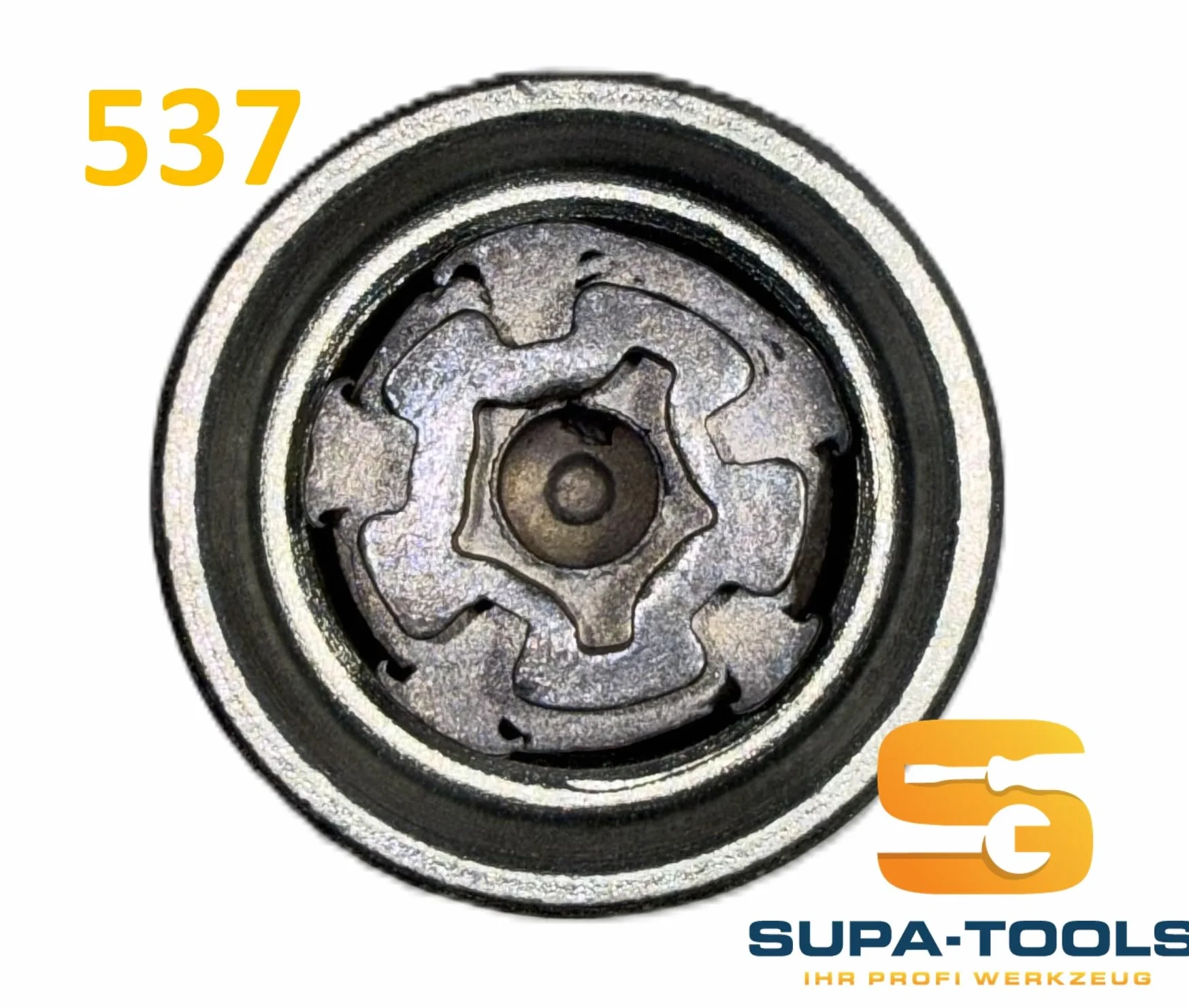 Supa-Tools Oryginalny zamek do felg VW OEM 537 Code T do VW Nuss Klucz do felg, zabezpieczenie koła