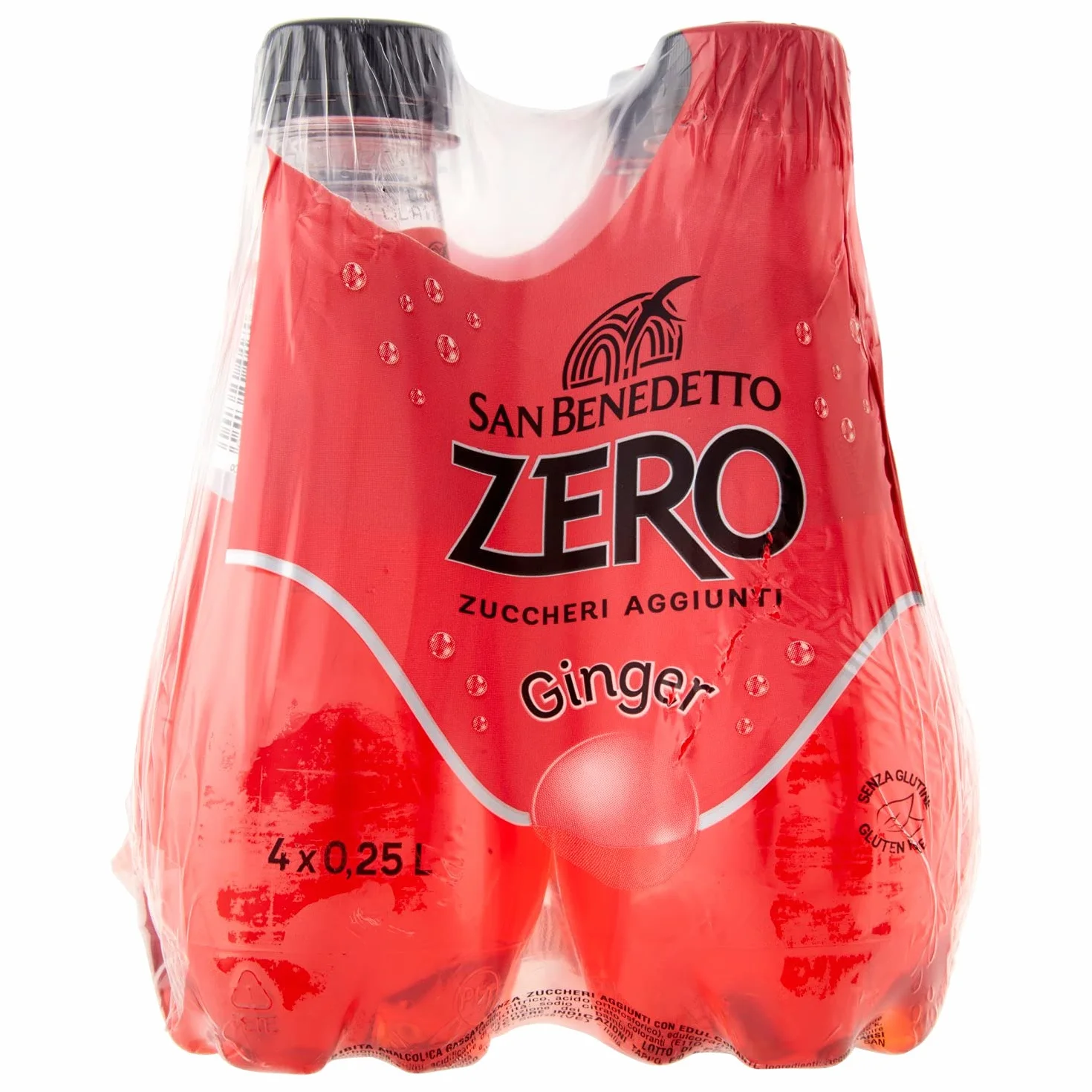 Napój gazowany Ginger Zero 4x250ml - San Benedetto lemoniada bez cukru