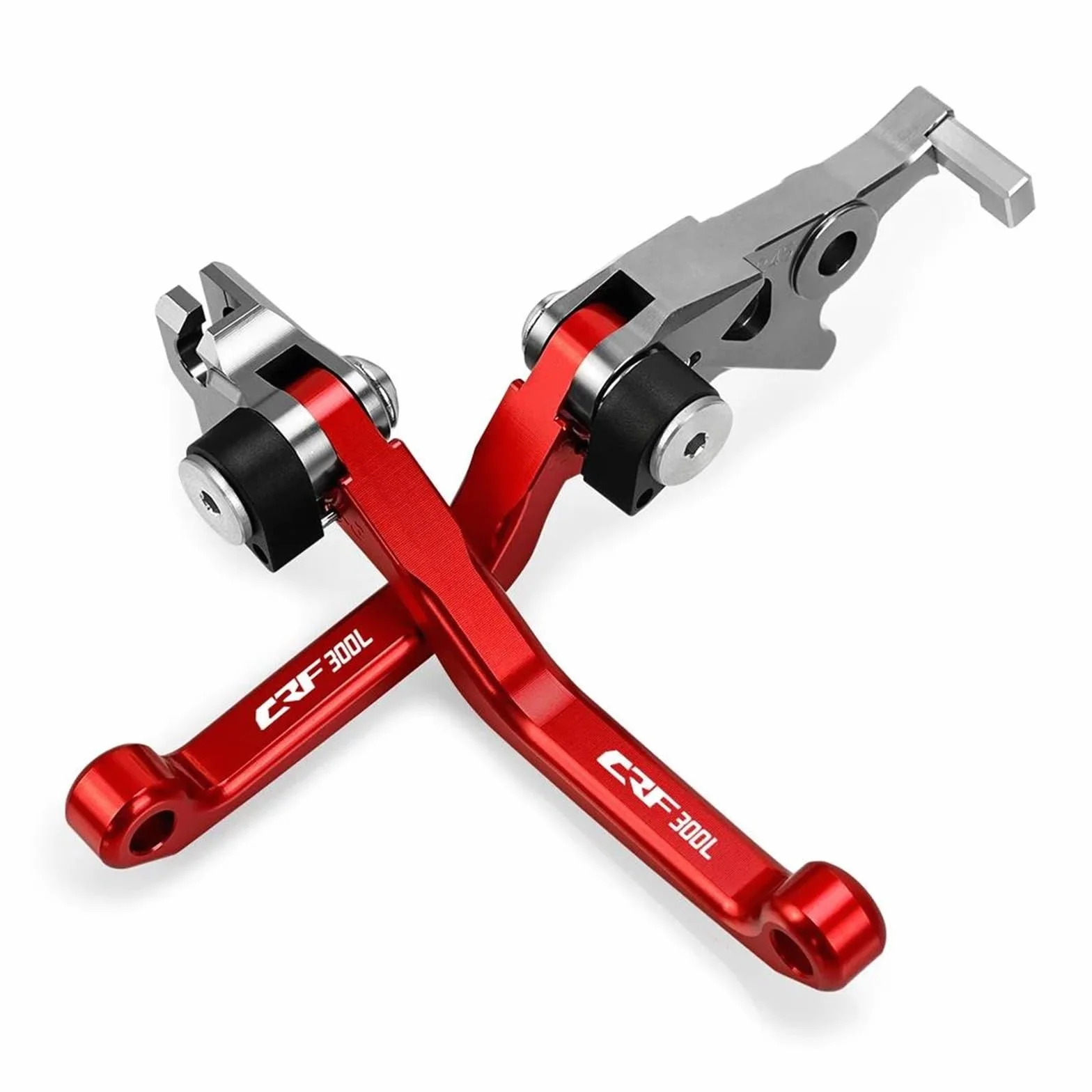 Dźwignia sprzęgła hamulca motocykl HONDA CRF300L 2022 CNC Pit DirtBike Pivot Składane Dźwignie Hamulca I Sprzęgła uchwyt sprzęgła (A pair gray)