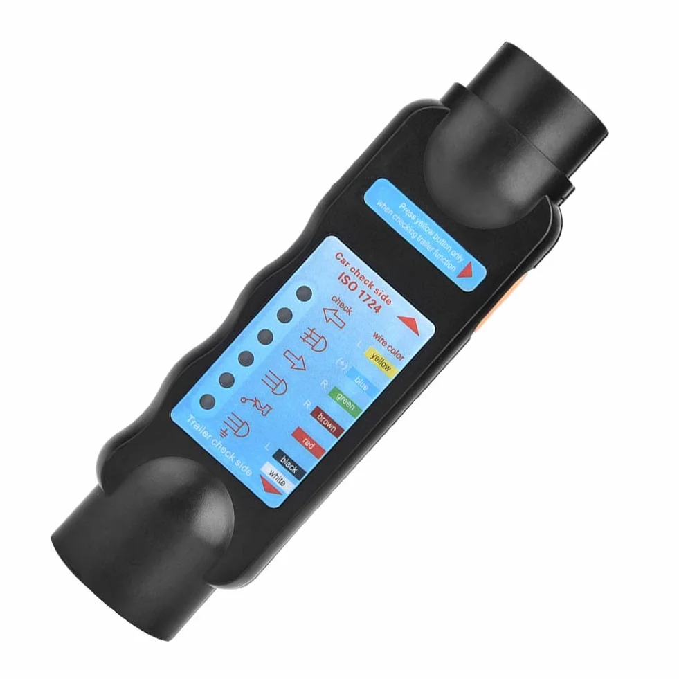 12V Przyczepa 7 Pin światło Holownicze Obwód Niebieski Tester Okablowania Złącze Wtykowe Narzędzia Diagnostyczne
