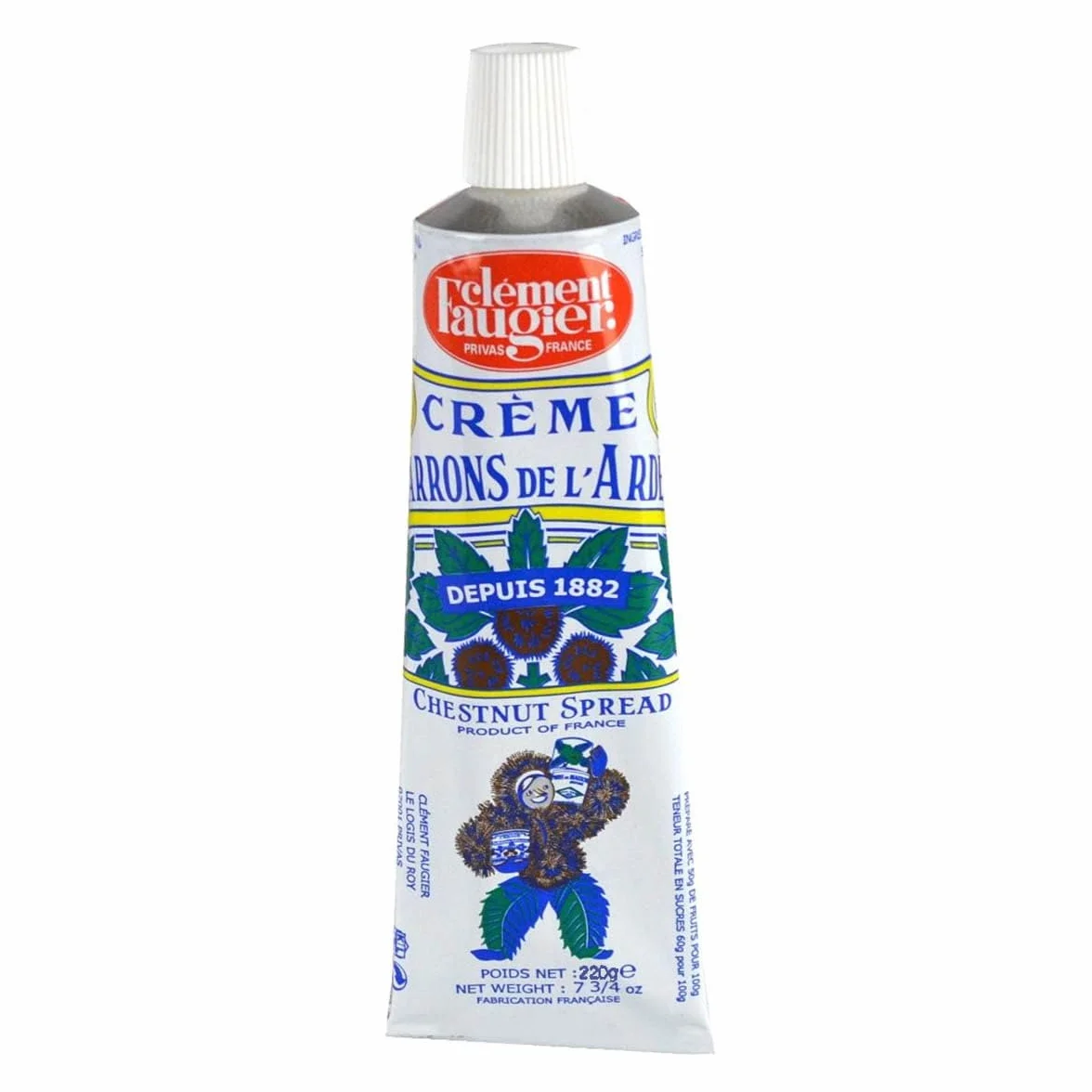 Clement Faugier, Crème de Marrons, Krem z Orzechów Laskowych z Ardèche, Tubka 220g