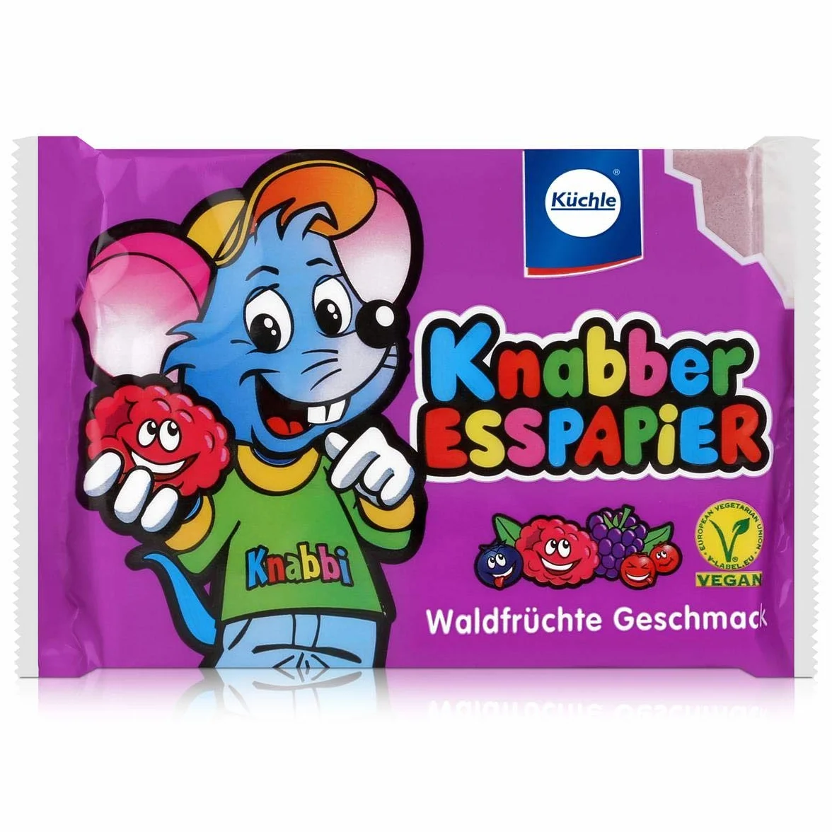 Küchle Knabber papier jadalny 4-kolorowy 100 g różne smaki