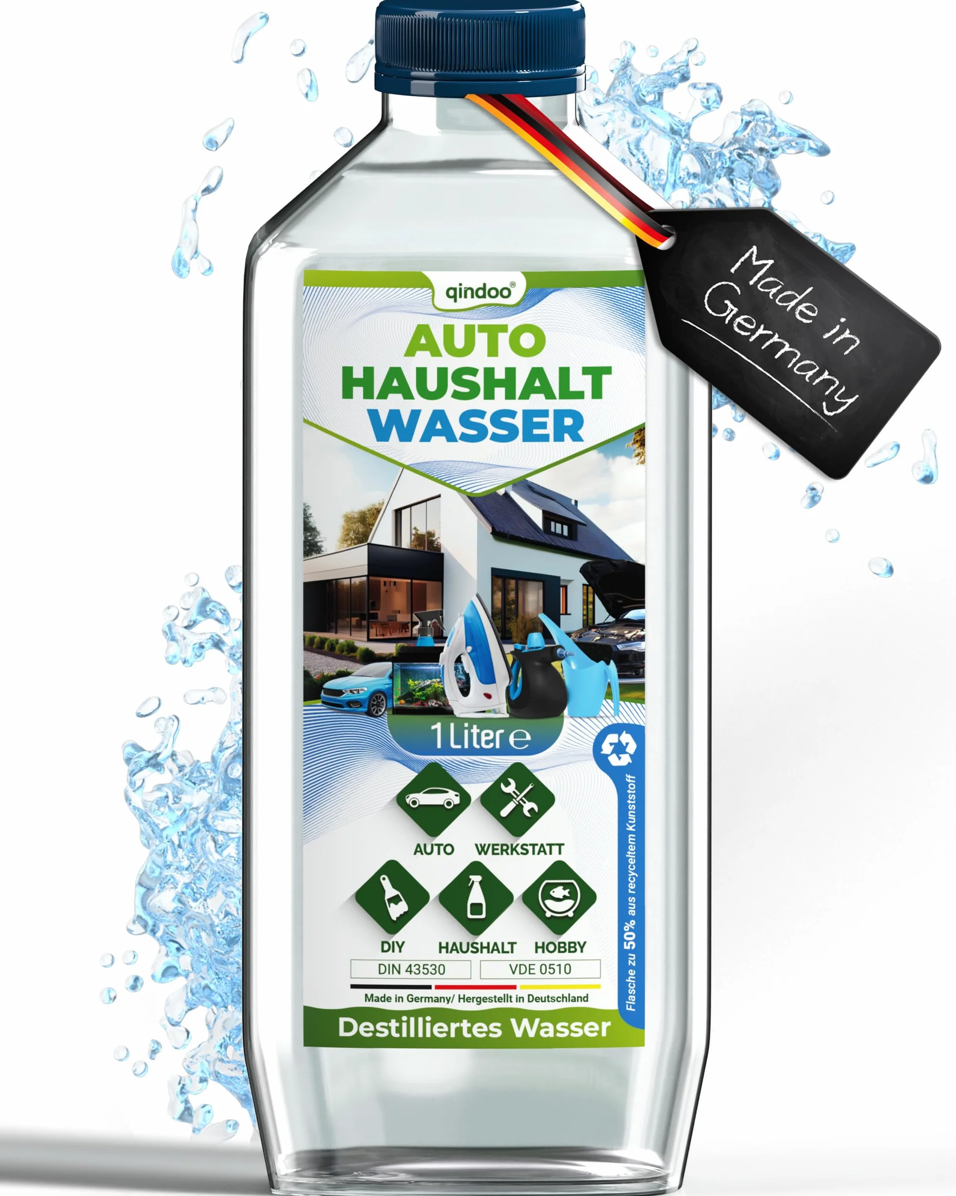 Qindoo Woda destylowana Aqua Dest 1 litr