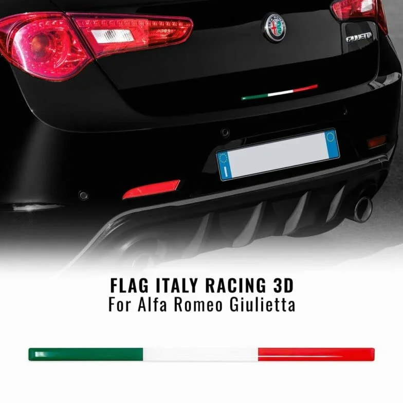 4R Quattroerre.it 14172-A Stripe 3D Tricolore Włochy do ściągacza