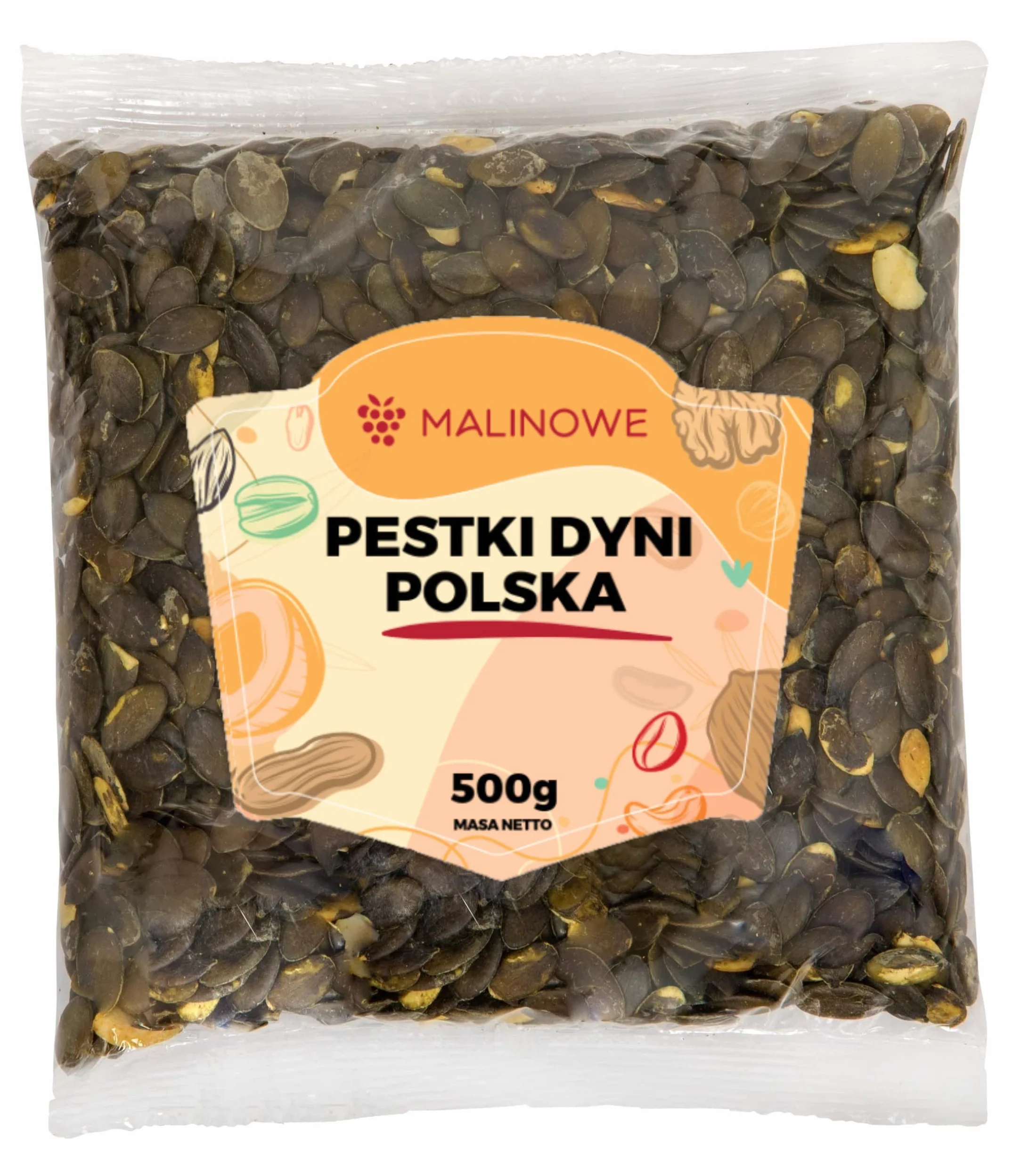 Pestki Dyni Malinowe Polska 500g