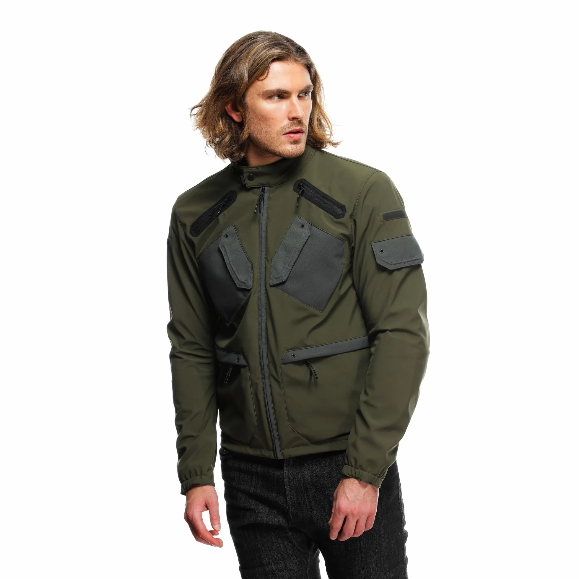 Dainese Kurtka motocyklowa Urban, ze zdejmowanymi ochraniaczami, wentylowana tkanina Mężczyźni Lario Tex Jacket