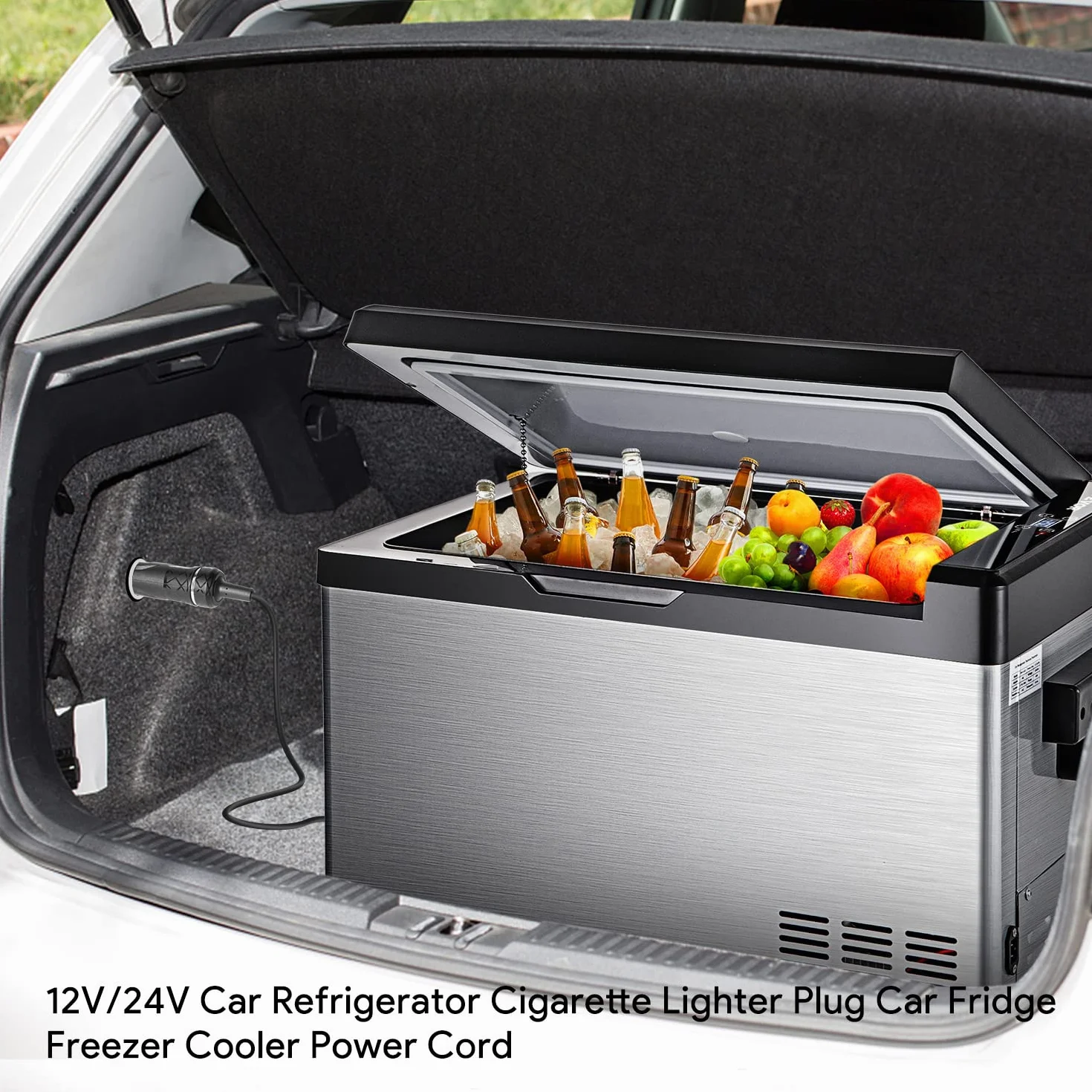 KFD 12 V Przedłużacz Ładowarka Samochodowa do lodówki Przenośna Elektryczna Dometic Mobicool FR40 Alpicool Waeco CF CDF Wtyczka zapalniczki 12 V DC Kabel Lodówka 12V DC Power Cord Lodówka Samochód