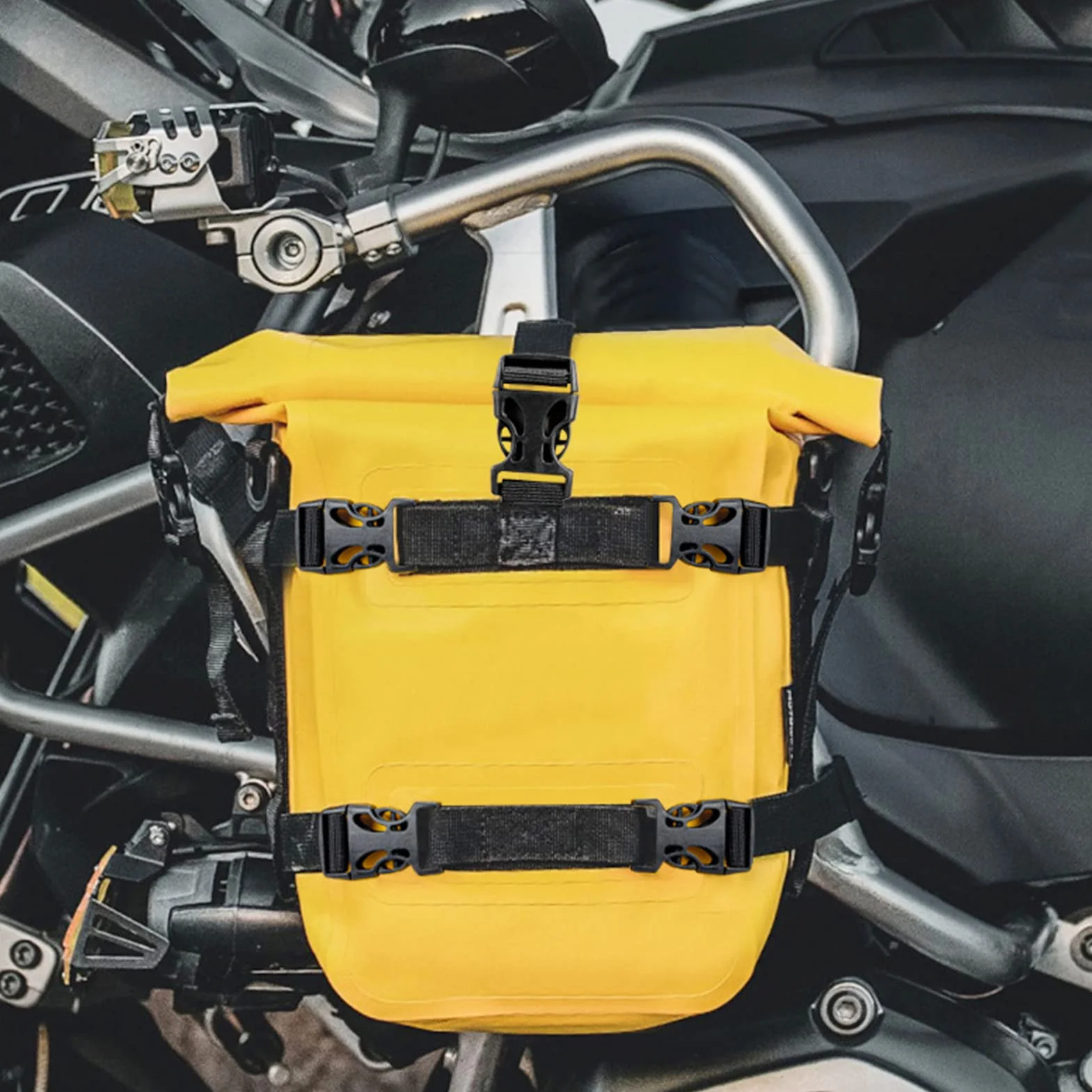 Shkalacar 8L Boczna torba motocyklowa na ramę, wodoodporna, może służyć jako torba na ramię lub torba na ramię