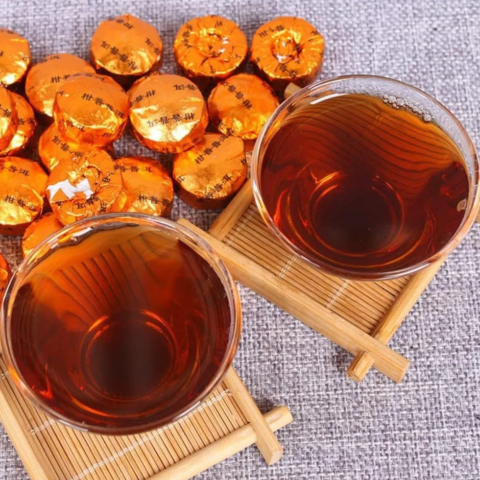 Yunnan Mini Tuocha Z Herbaty Pu 'er, Skórka Mandarynki Xinhui Pu' er Dojrzała Herbata 500g Wybór Jakości 17.64 Uncji