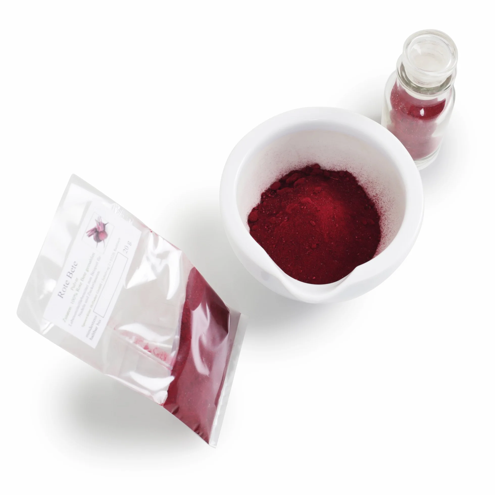 Naturalna farba spożywcza w proszku, czerwone grządki, 20 g, do gotowania i smoothie