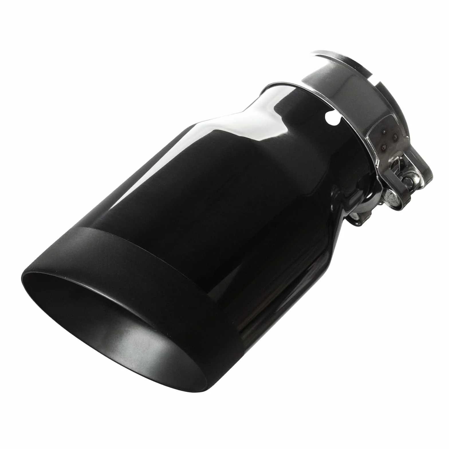 Samochodowa rura wydechowa ze stali nierdzewnej 2,5", wysokiej jakości końcówka rury wydechowej z polerowaną powierzchnią, 64 mm, wlot 3,5", uniwersalna końcówka rury wydechowej, montaż Bolt-On