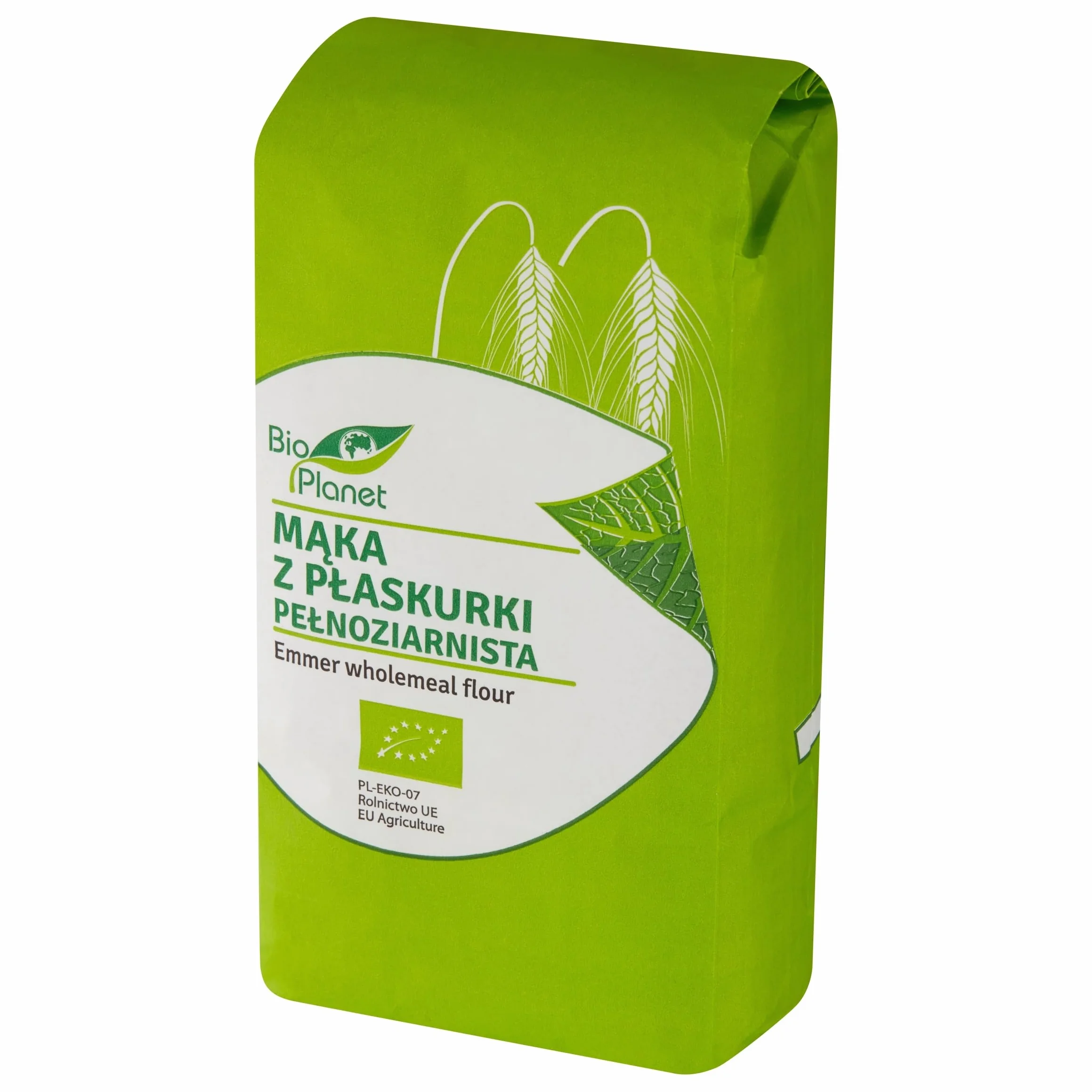 MĄKA Z PŁASKURKI PEŁNOZIARNISTA BIO 500 g - BIO PLAN