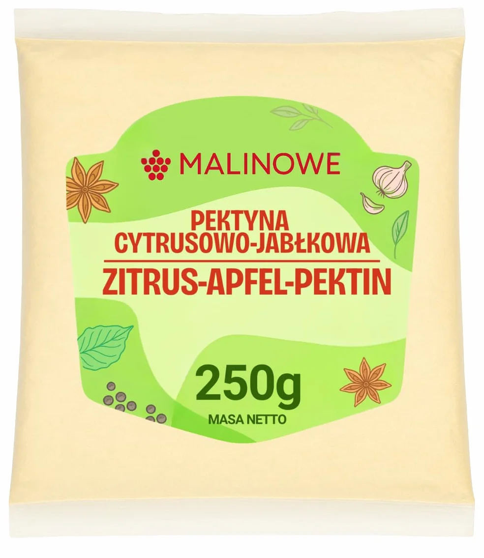 MALINOWE PEKTYNA CYTRUSOWO-JABŁKOWA 250g DO DŻEMÓW POLSKA