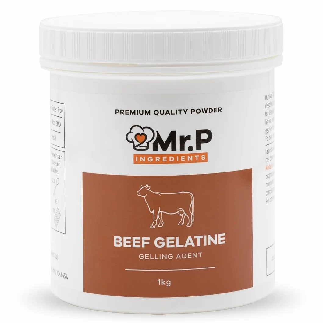 Żelatyna wołowa w proszku 1 kg Bloom 250 Mr.P Ingredients Halal bez cukru