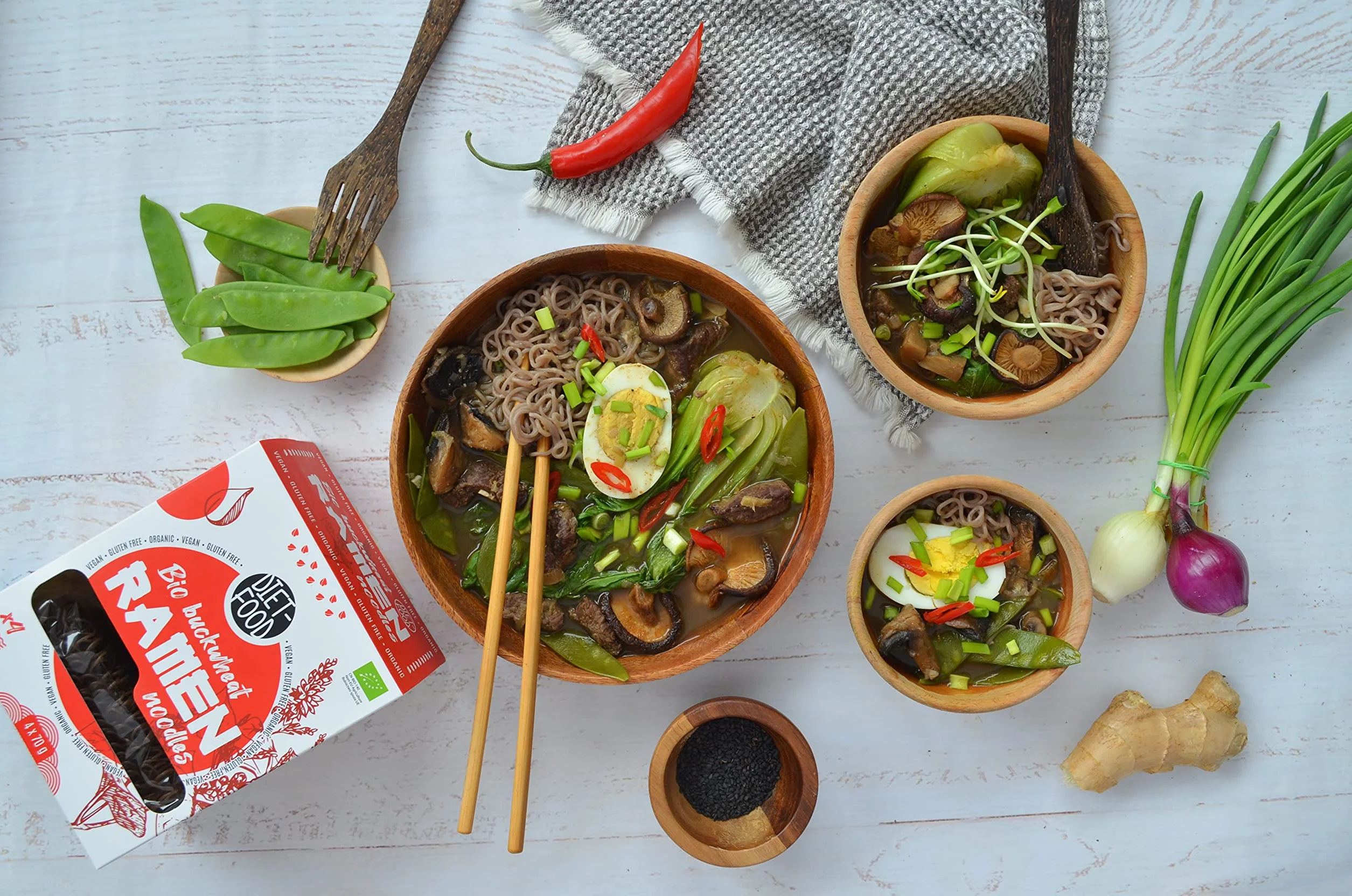 DIET-FOOD Makaron gryczany ramen 100%, bezglutenowy (280g) - BIO