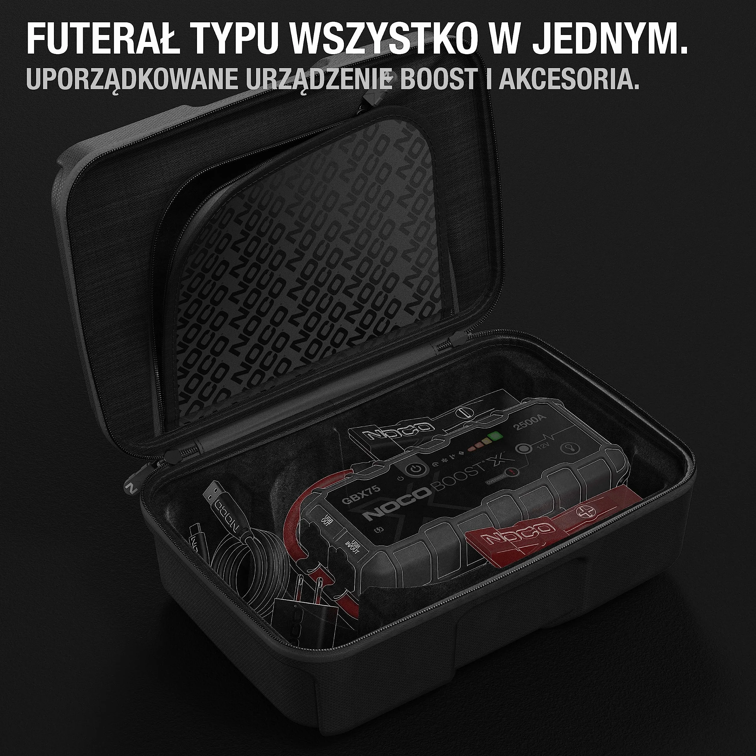 NOCO GBC103 Boost X EVA Etui ochronne na urządzenia rozruchowe GBX75 UltraSafe Lithium Jump Starter
