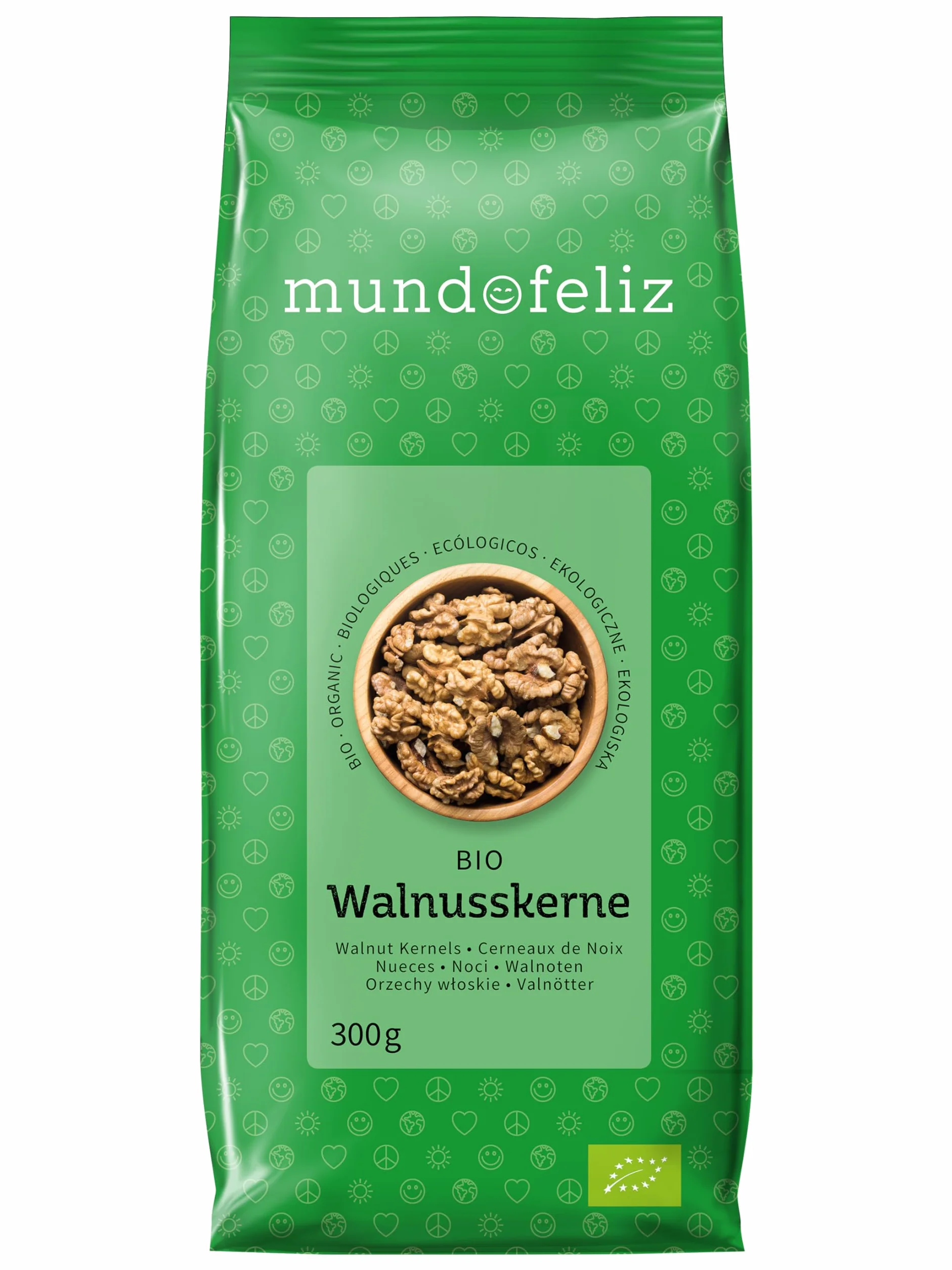 Mundo Feliz Organiczne Połówki Orzecha Włoskiego 3 x 300 g