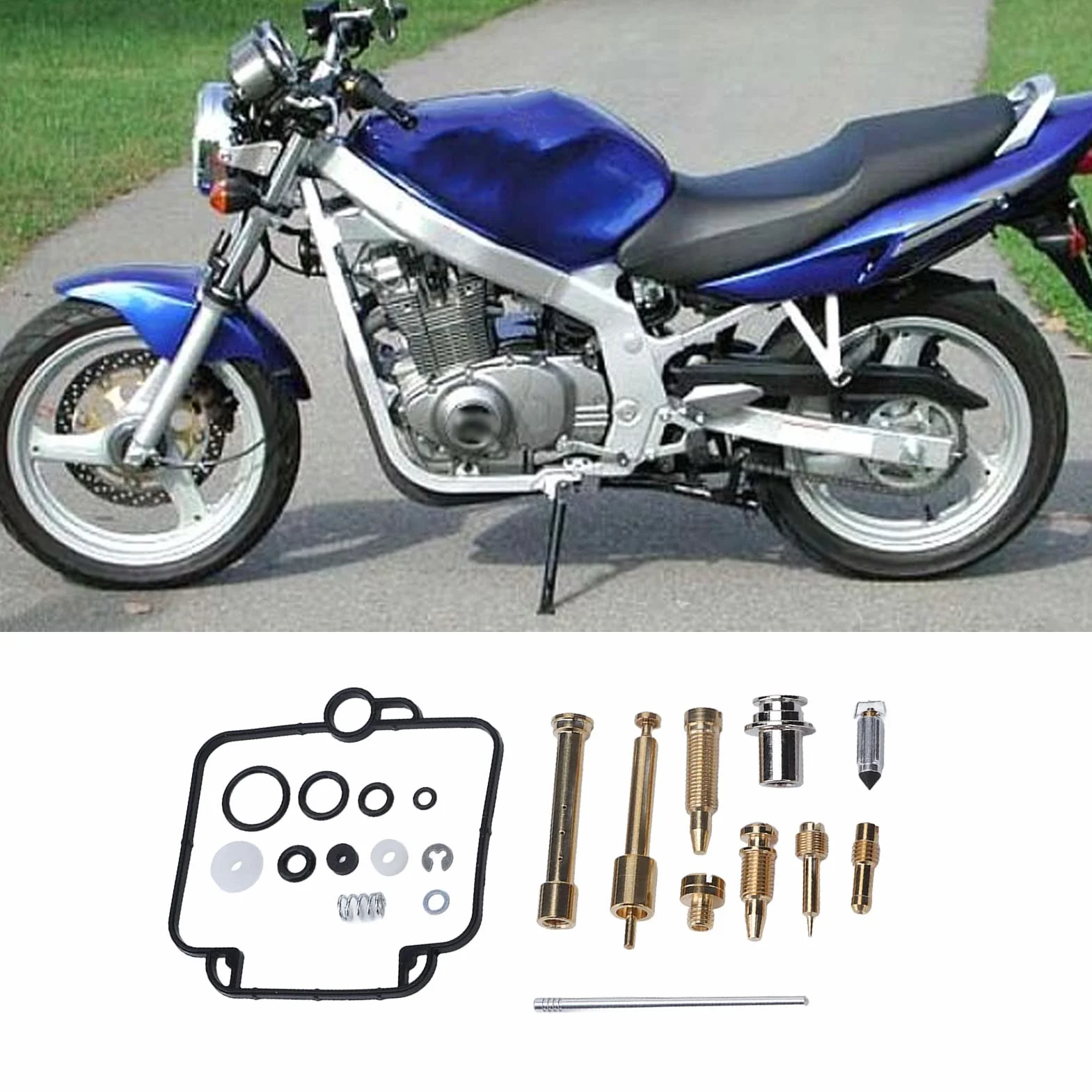 Zestaw Naprawczy Gaźnika 44 Szt. do Motocykla F650 Mikuni BST 33 1993-2000
