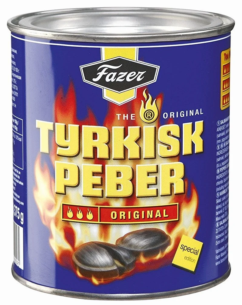 Fazer The Original Tyrkisk Peber Salmiakki Twarde cukierki puszka 350 g