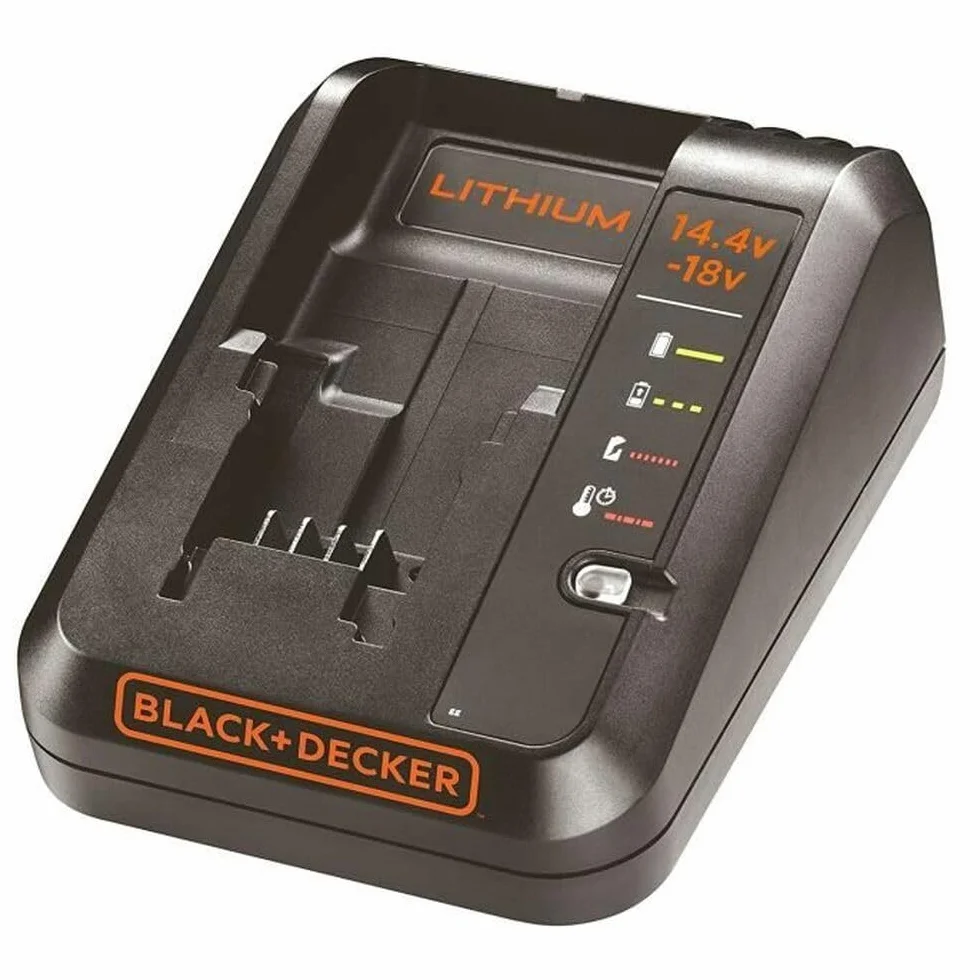 BLACK+DECKER Ładowarka 1Ah do akumulatorów 18 V i 14,4 V, pomarańczowa, BDC1A-QW