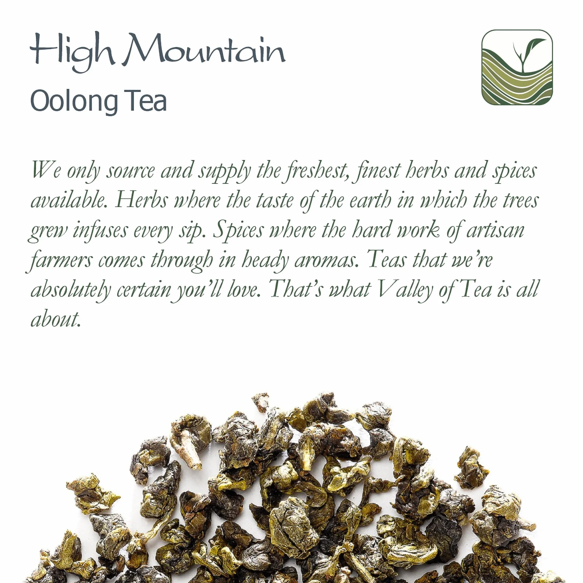 Tie Guan Yin Oolong Tea Taiwanese High Mountain Green Oolong Tea From Taiwan
