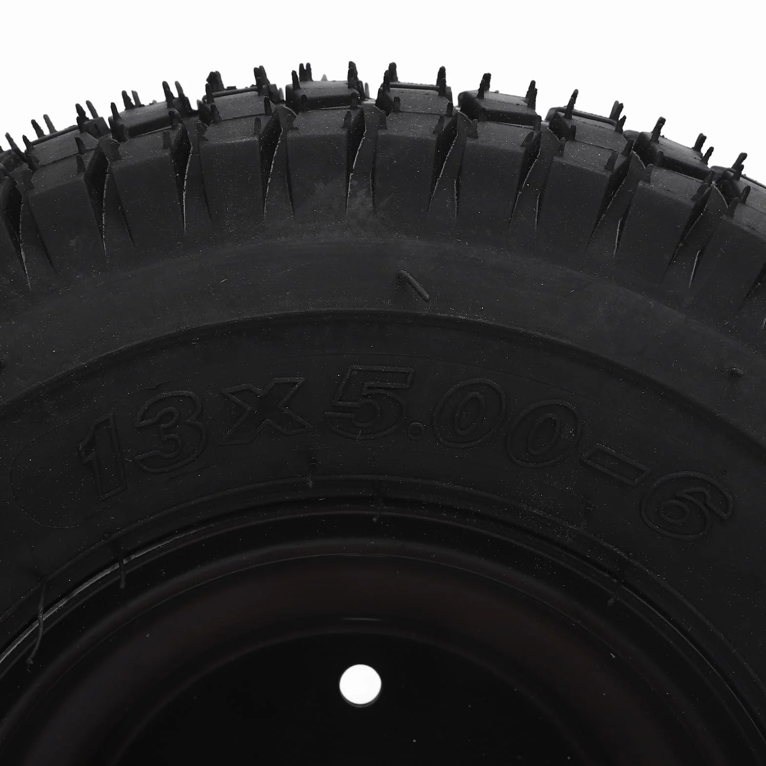 13x5,00-6 Otwarte Opony Gumowe Opony Przeciwpoślizgowe z Czarnymi Felgami do Wózka ATV UTV na Drodze