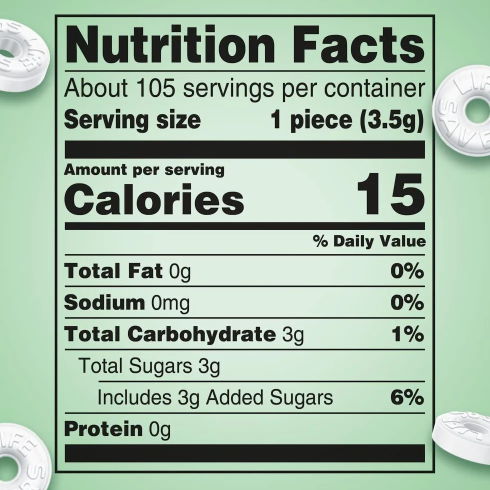 LIFE SAVERS Wint-O-Green Breath Mints Hard Candy, 13 oz Bag