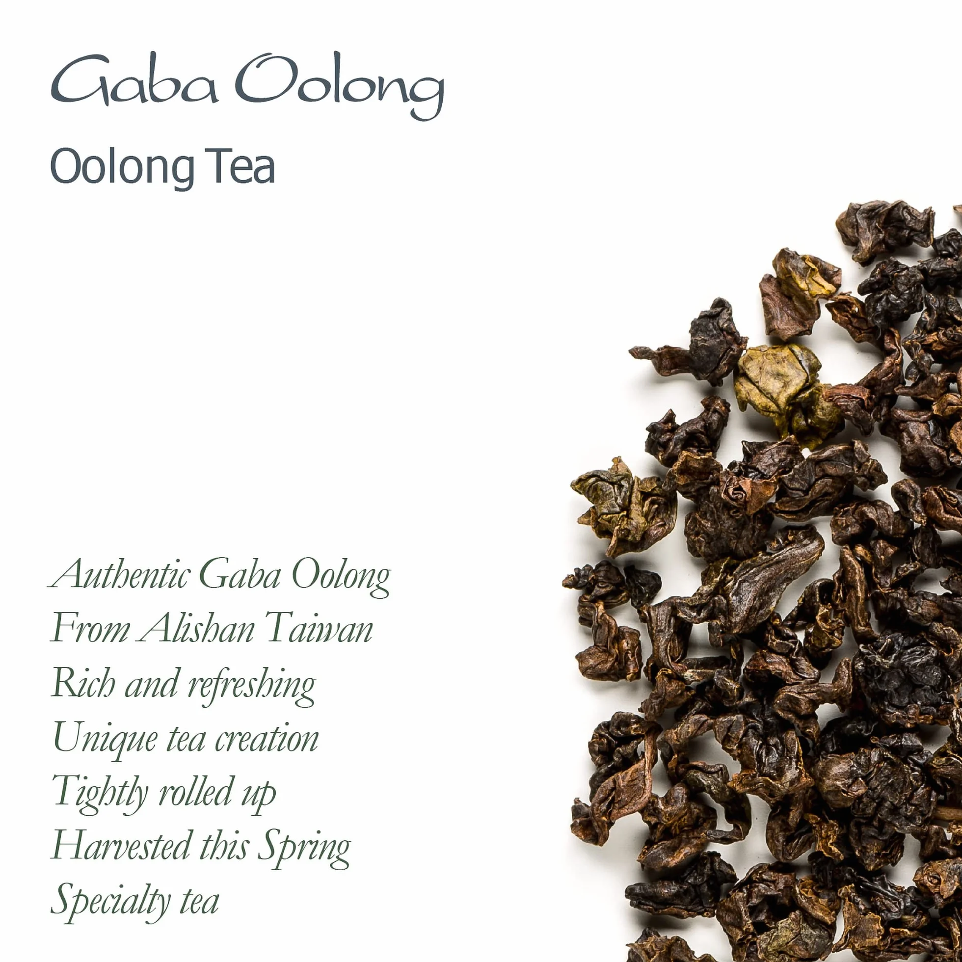 GABA Oolong Tea From Taiwan - Taiwanese Green Gaba Wu Long Tea 100g