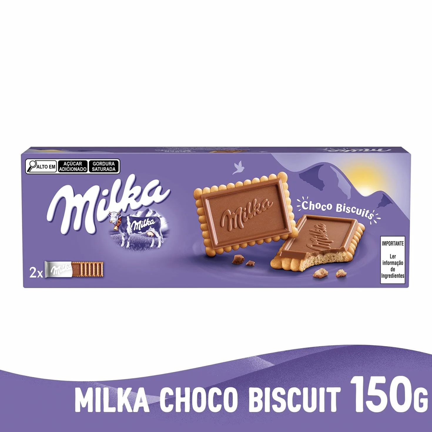 Milka Choco Biscuit Herbatniki z czekoladą mleczną 150 g