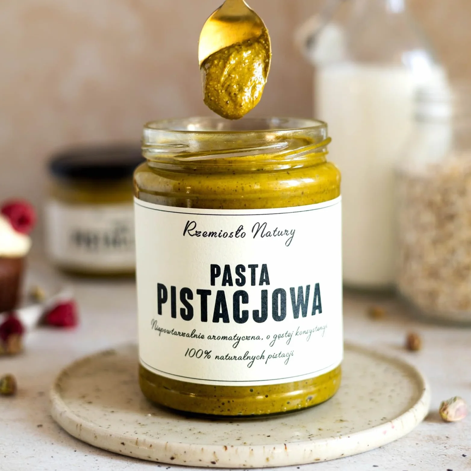 RZEMIOSŁO NATURY PASTA PISTACJOWA 100% Z PISTACJI 100g MASŁO PISTACJOWE