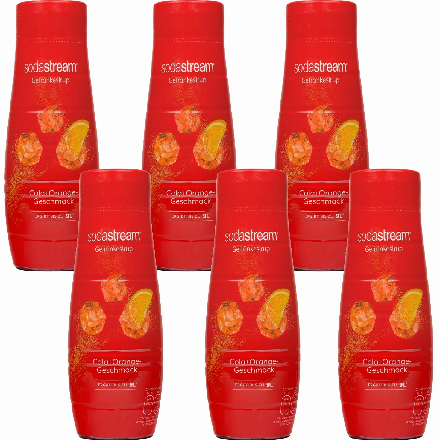 Sodastream 6x Syrop Cola Orange Saturator Koncentrat