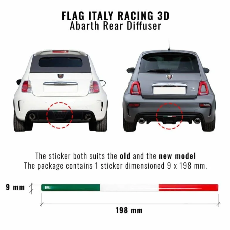 4R Quattroerre.it 14172-A Stripe 3D Tricolore Włochy do ściągacza